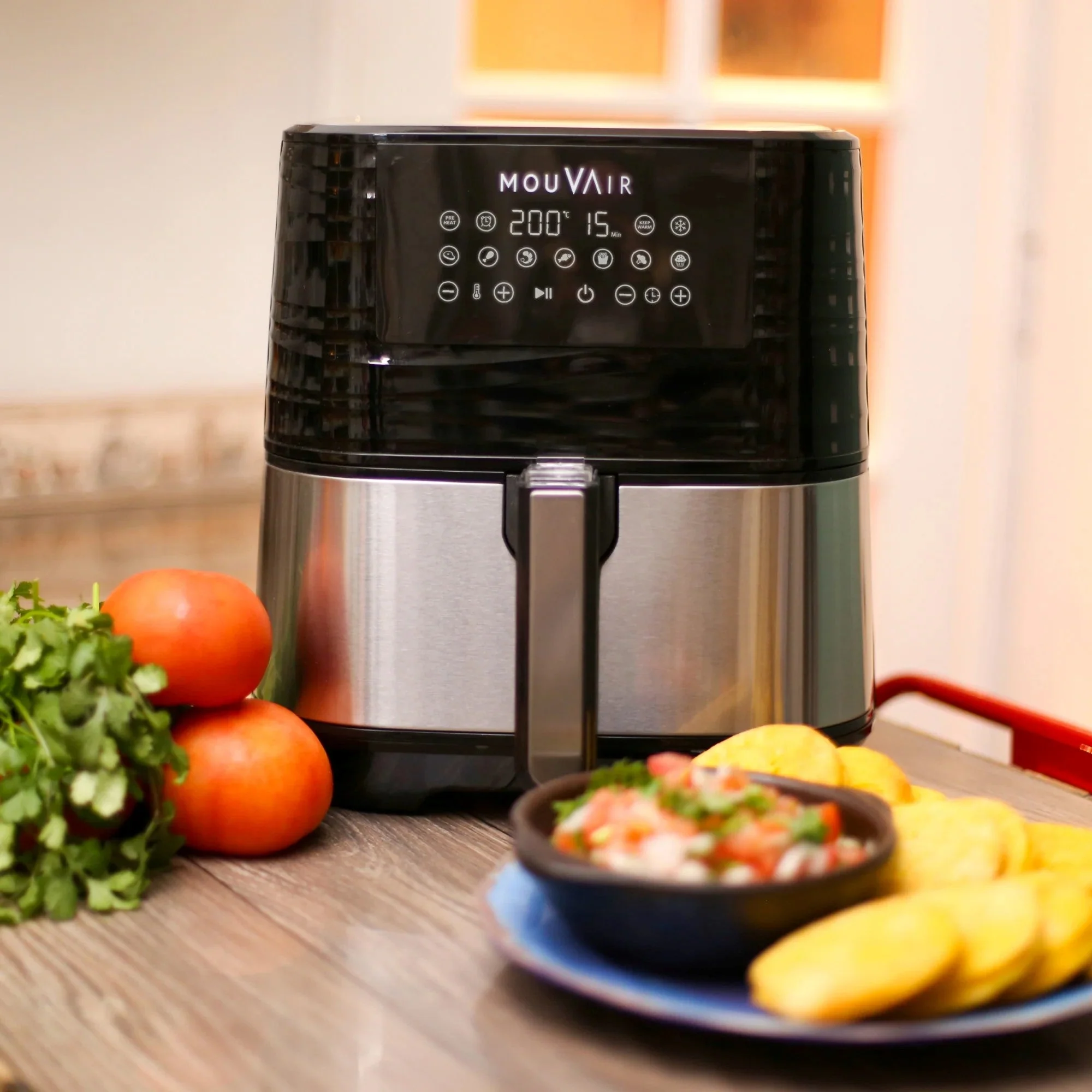 Friteuse à air Gourmet 5,5 L + Livre de recettes Mouvair (2025)