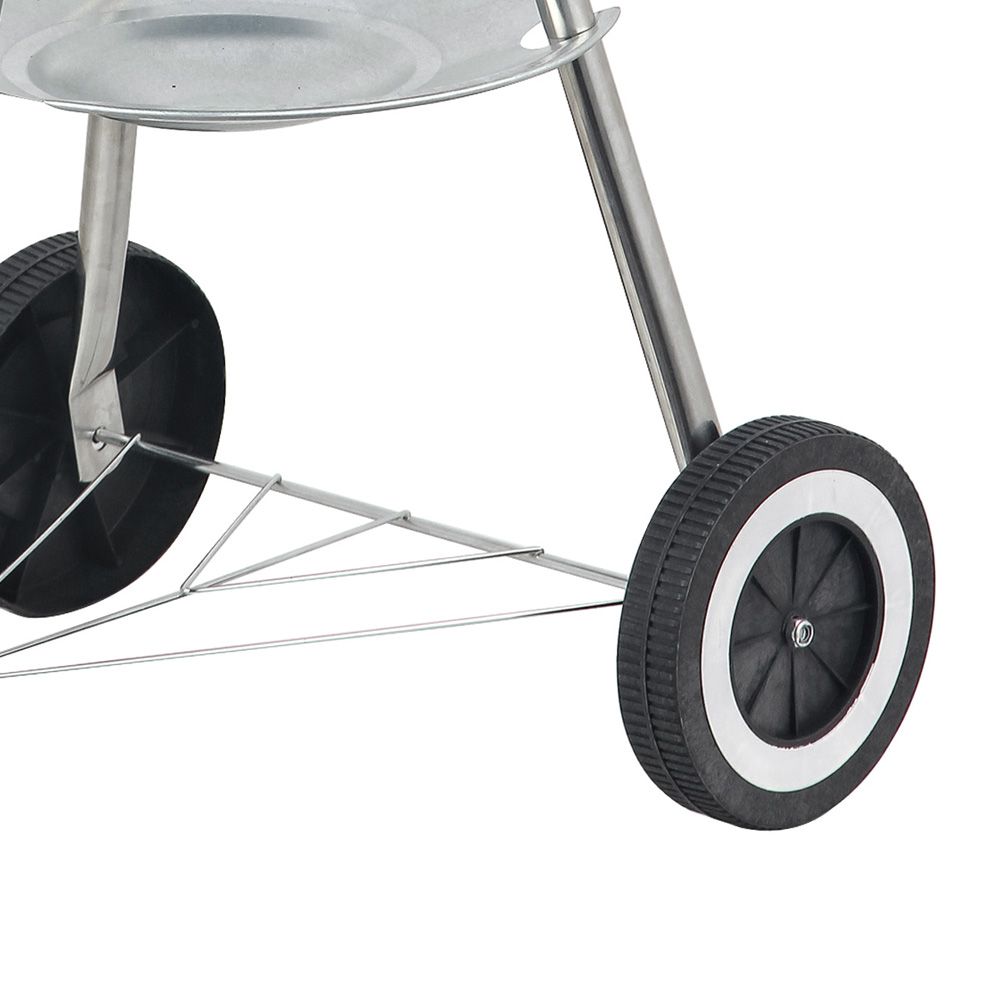 Lolahome Holzkohlegrill mit Stahlrost, 74 x 45 x 41 cm, Schwarz