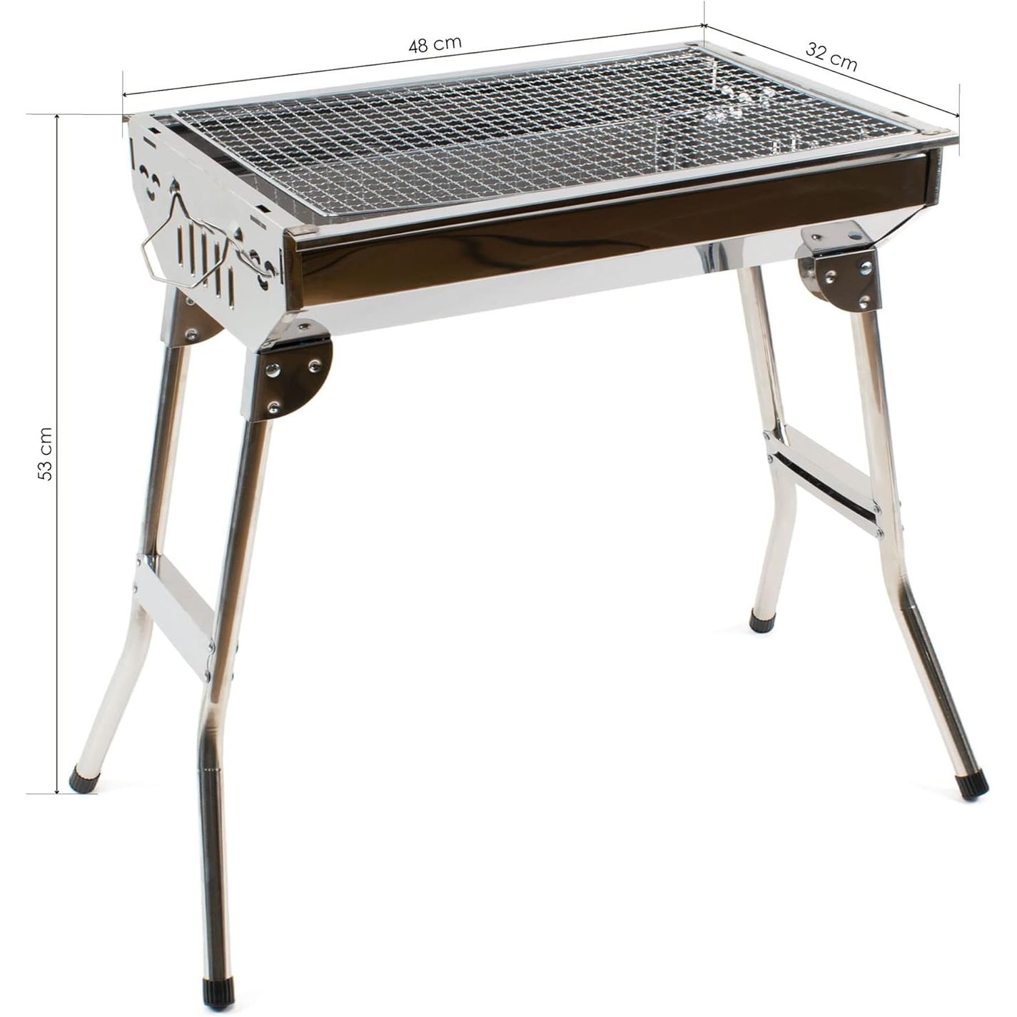 Mittelgroßer Holzkohlegrill mit klappbaren Beinen