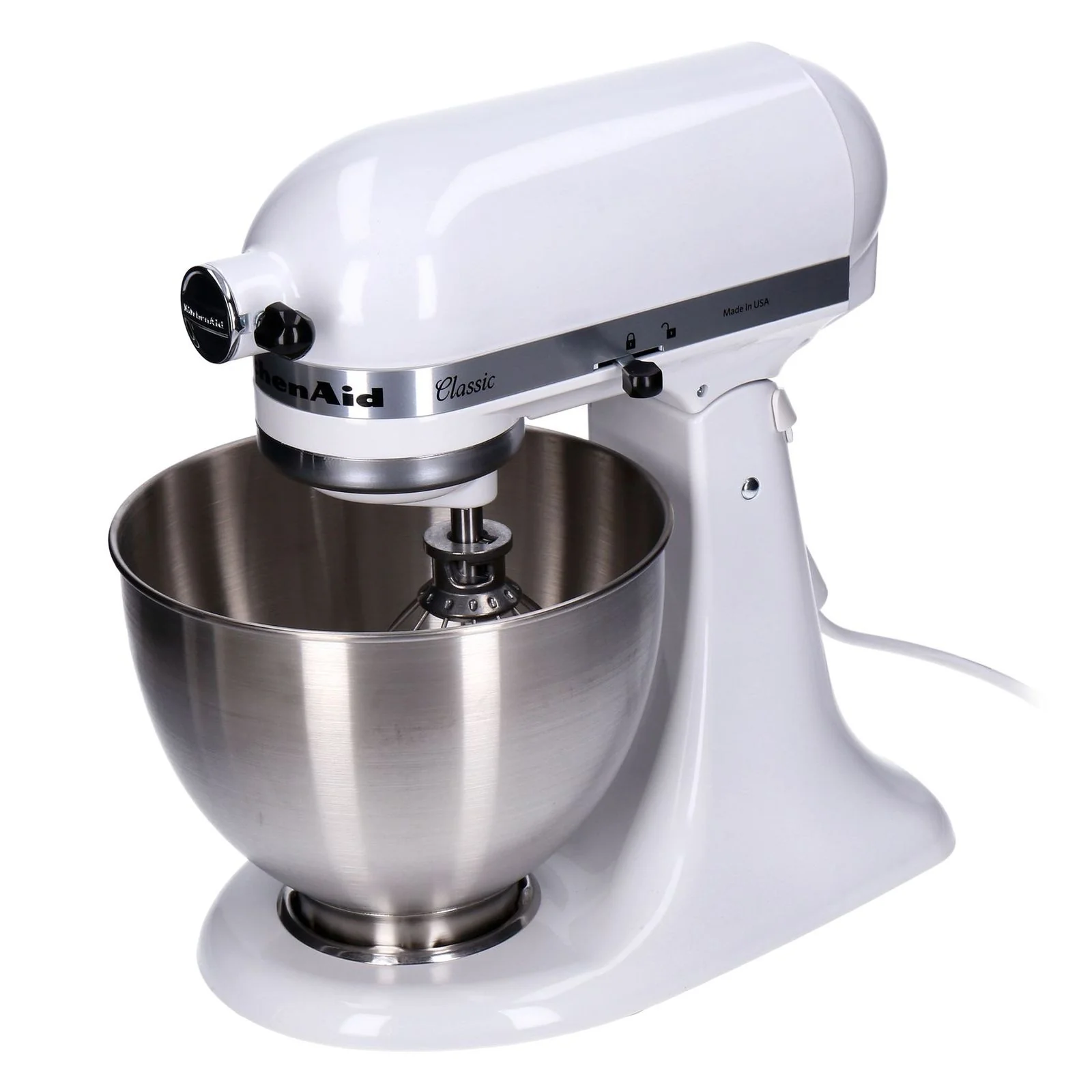 KitchenAid Classic 5K45SSEWH Weiße Küchenmaschine (Modelljahr 2025)