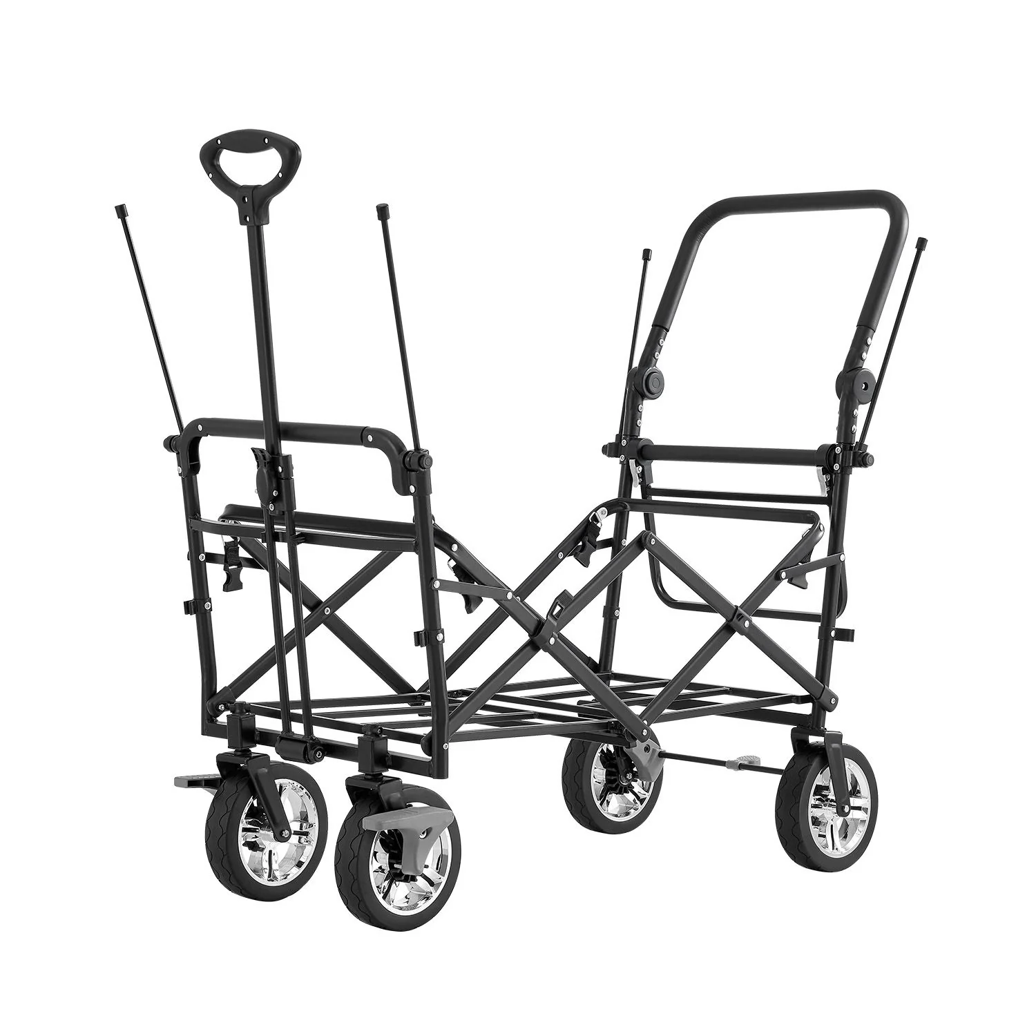 Poussette pliante 2025 avec toit et sac