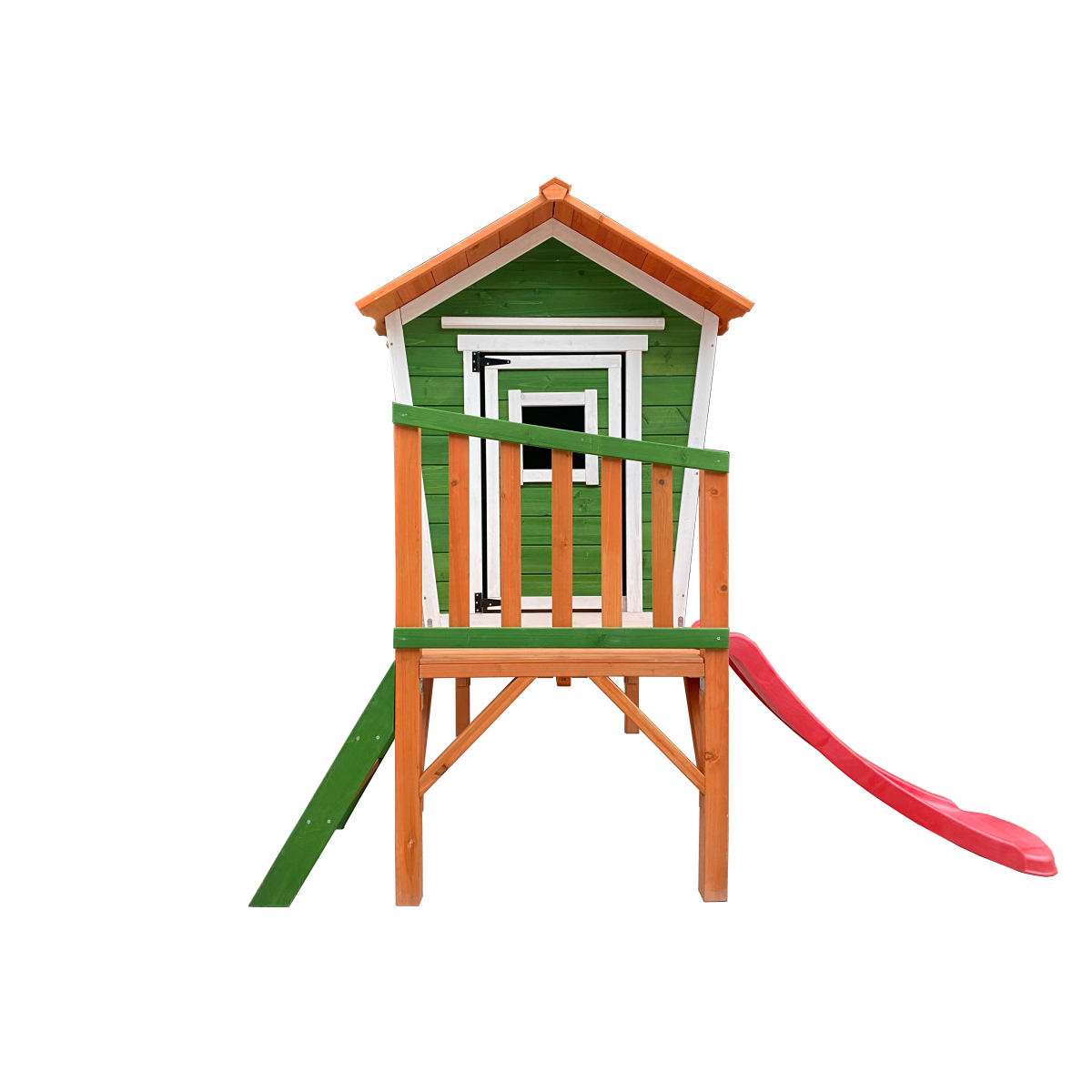 Diversity Green Holzspielhaus für Kinder – Ideales Holzspielhaus für den Innen- und Außenbereich mit FSC®-Zertifizierung