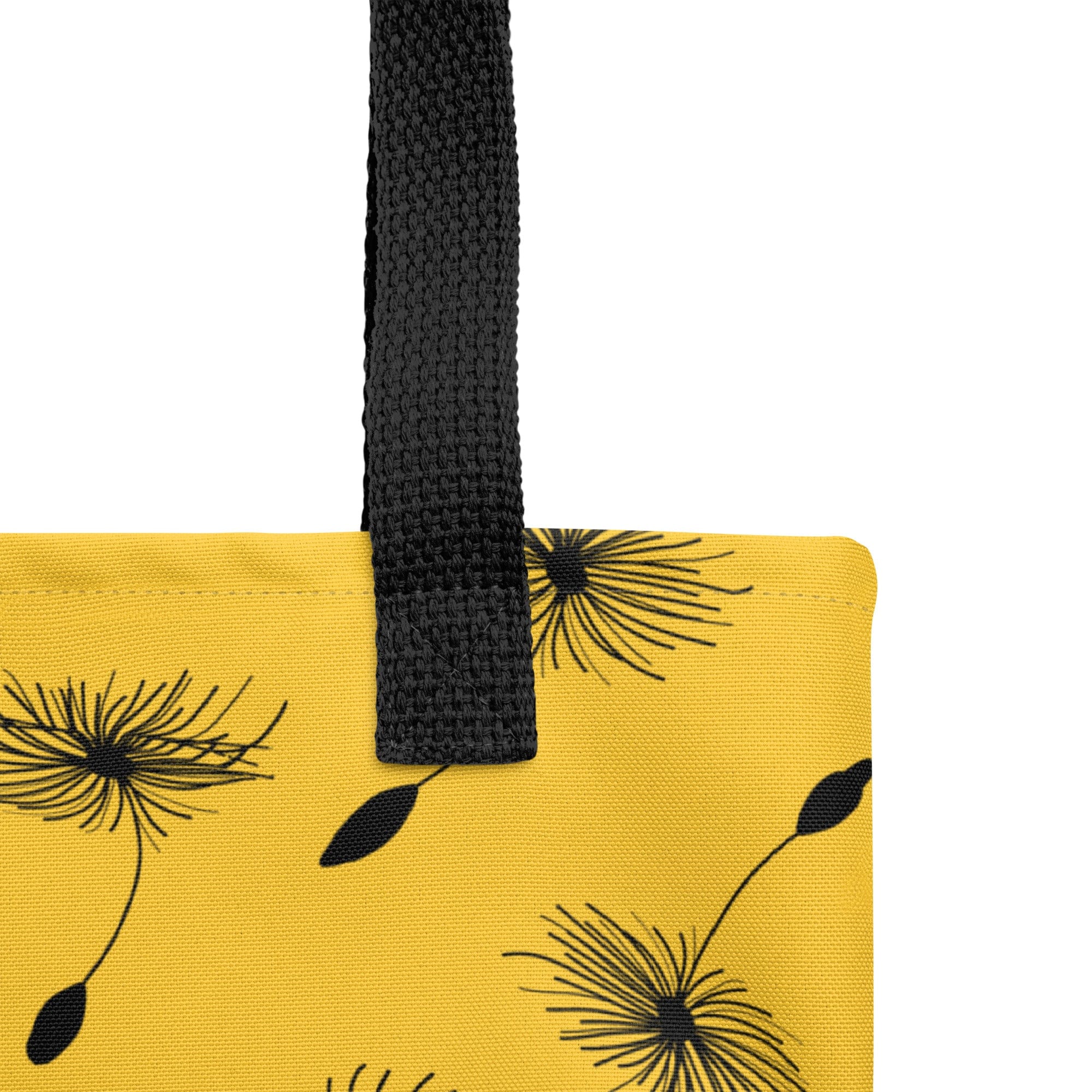 Yellow Dandelion Tote Bag