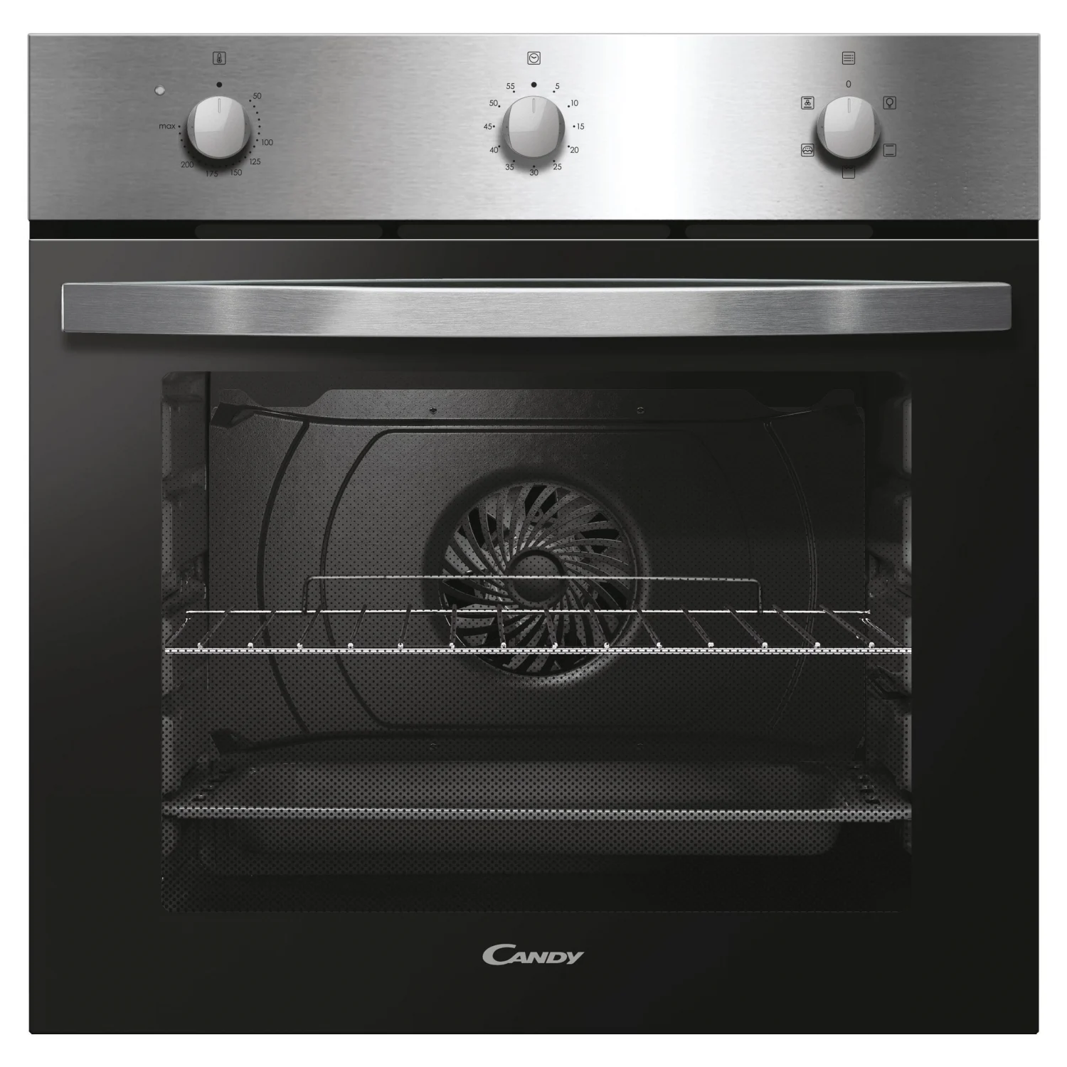 Candy PCI27XCH63CC4U2 Backofen, 2100 W, Klapptür, 5 Kochfunktionen, Energieeffizienzklasse A – Edelstahl mit Candy-Keramikkochfeld