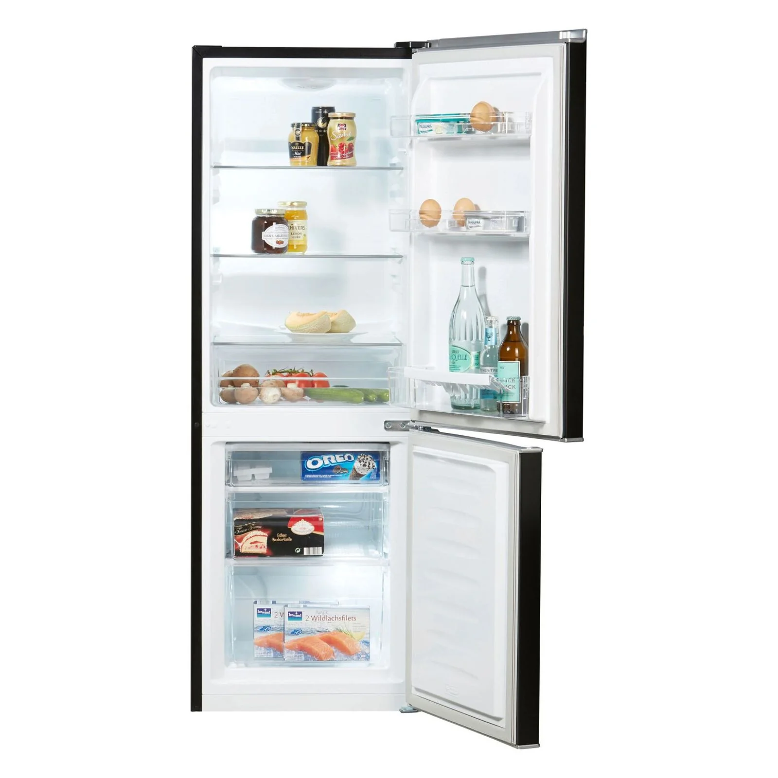 Hanseatic HKGK14349CB Kühl-/Gefrierkombination, Schwarz, Baujahr 2025