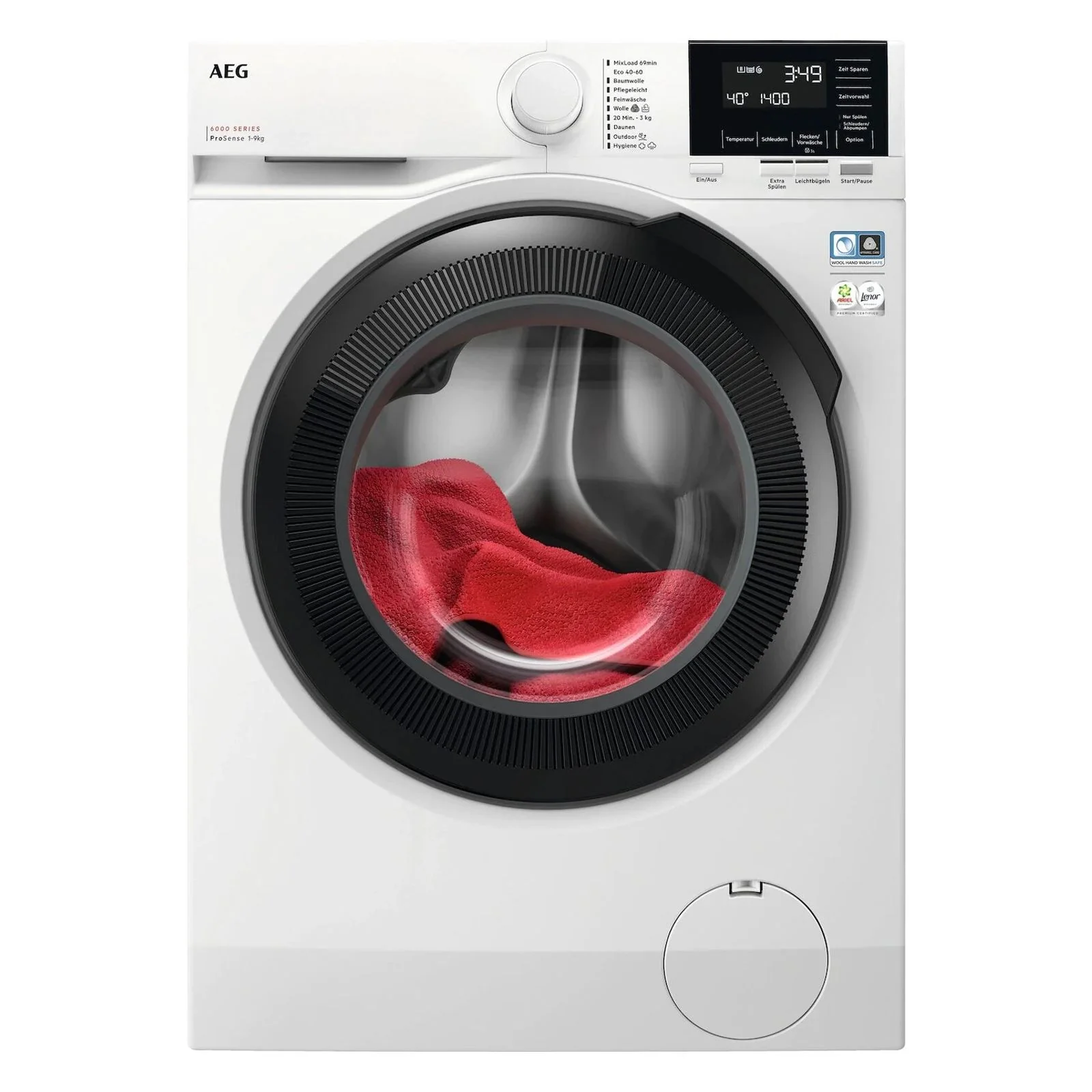 Lave-linge AEG LR6FA49FL série 6000 (2025) avec technologie ProSense