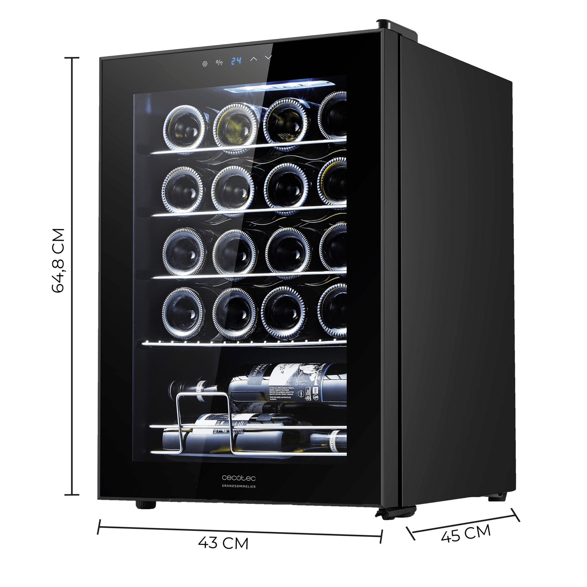 Bolero GrandSommelier 2050 Noir Compresseur