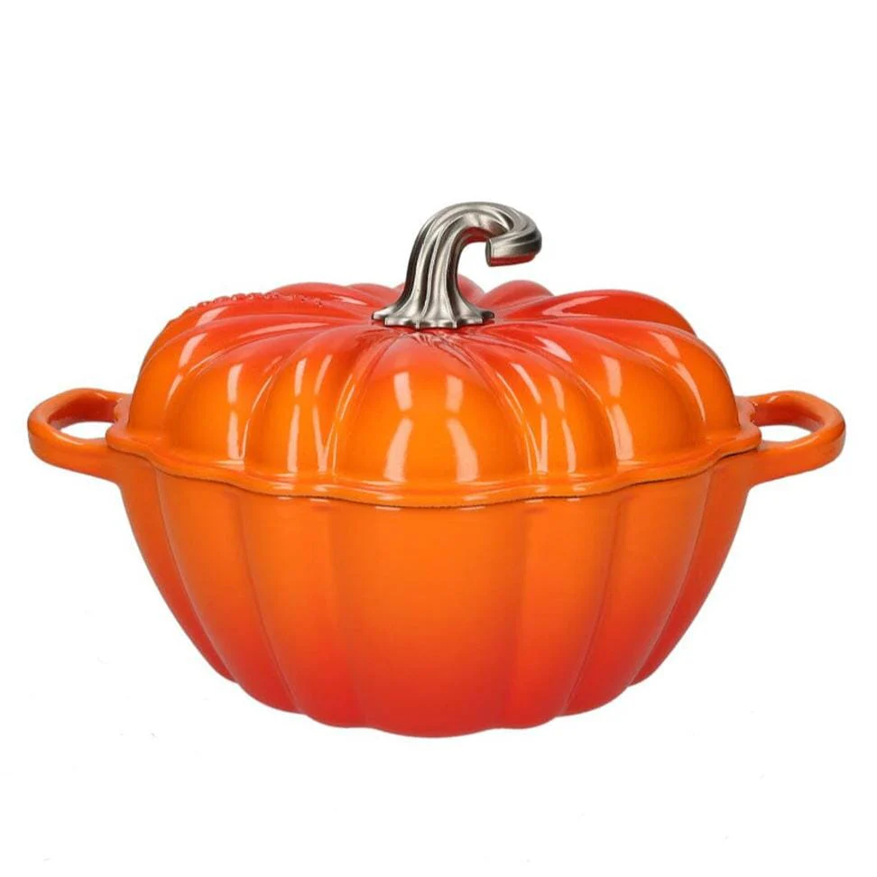 2025 Le Creuset - Cocotte / bradepande Signature Pumpkin Orange 24 cm 3,7 l