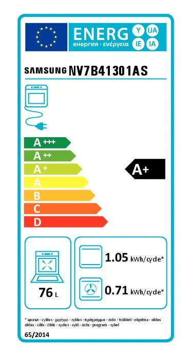 Samsung NV7B41301AS Pyrolyseofen