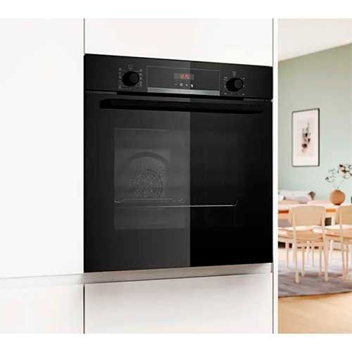 Bosch HBA574BB3 Pyrolyse-Multifunktionsbackofen, 60 cm, 71 l, Schwarz, Energieeffizienzklasse A+