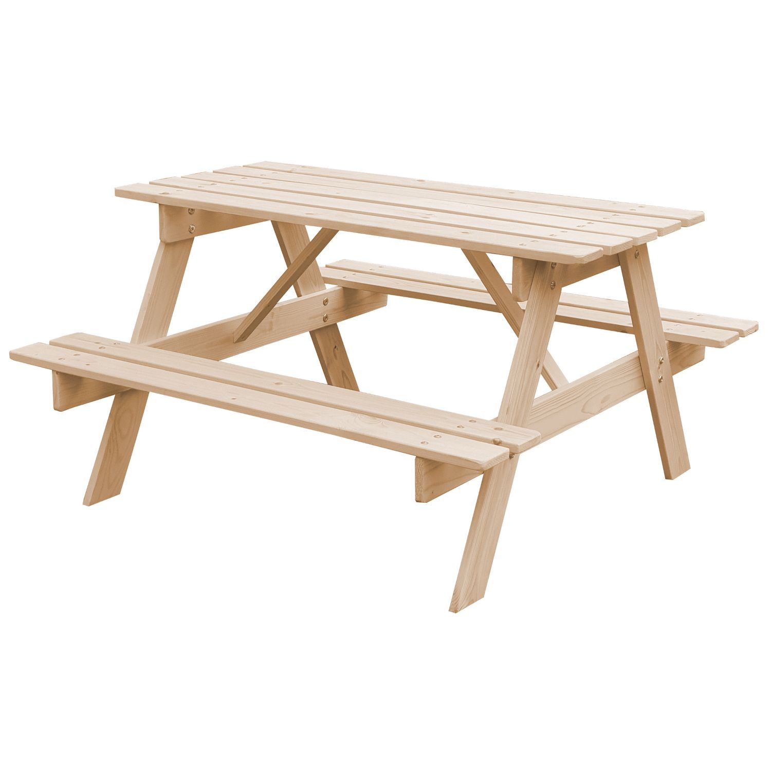 Kinderpicknicktisch - 90x90x50 cm - Timbela M018-1