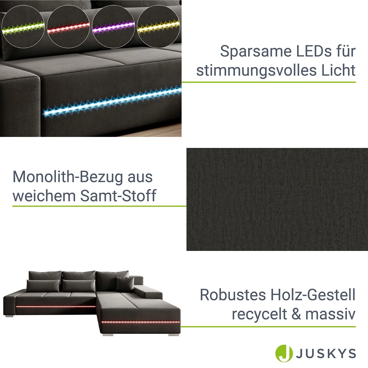 2025 Davos Sofa mit LED