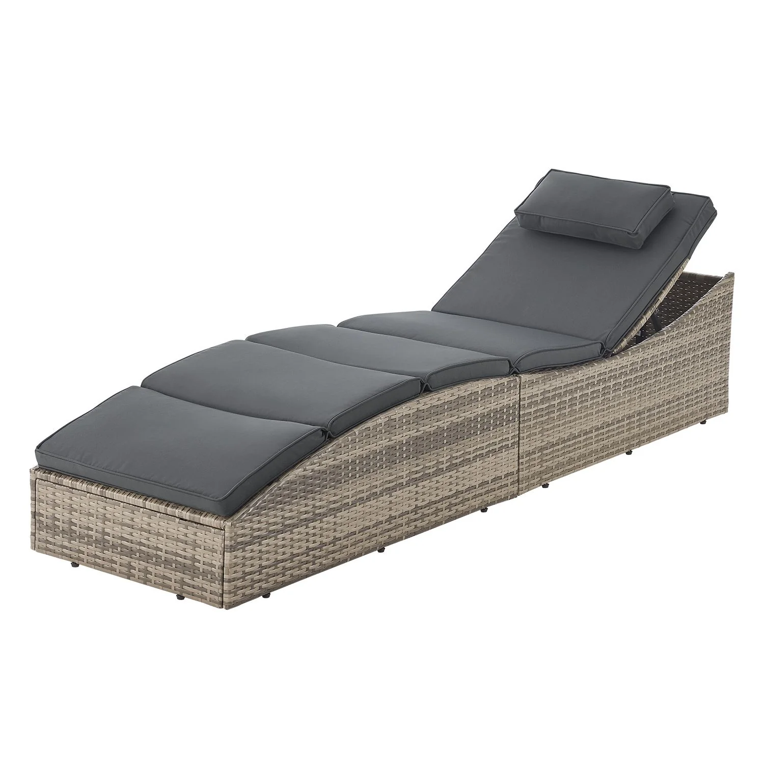Chaise longue pliante Lamia en polyrotin 2025
