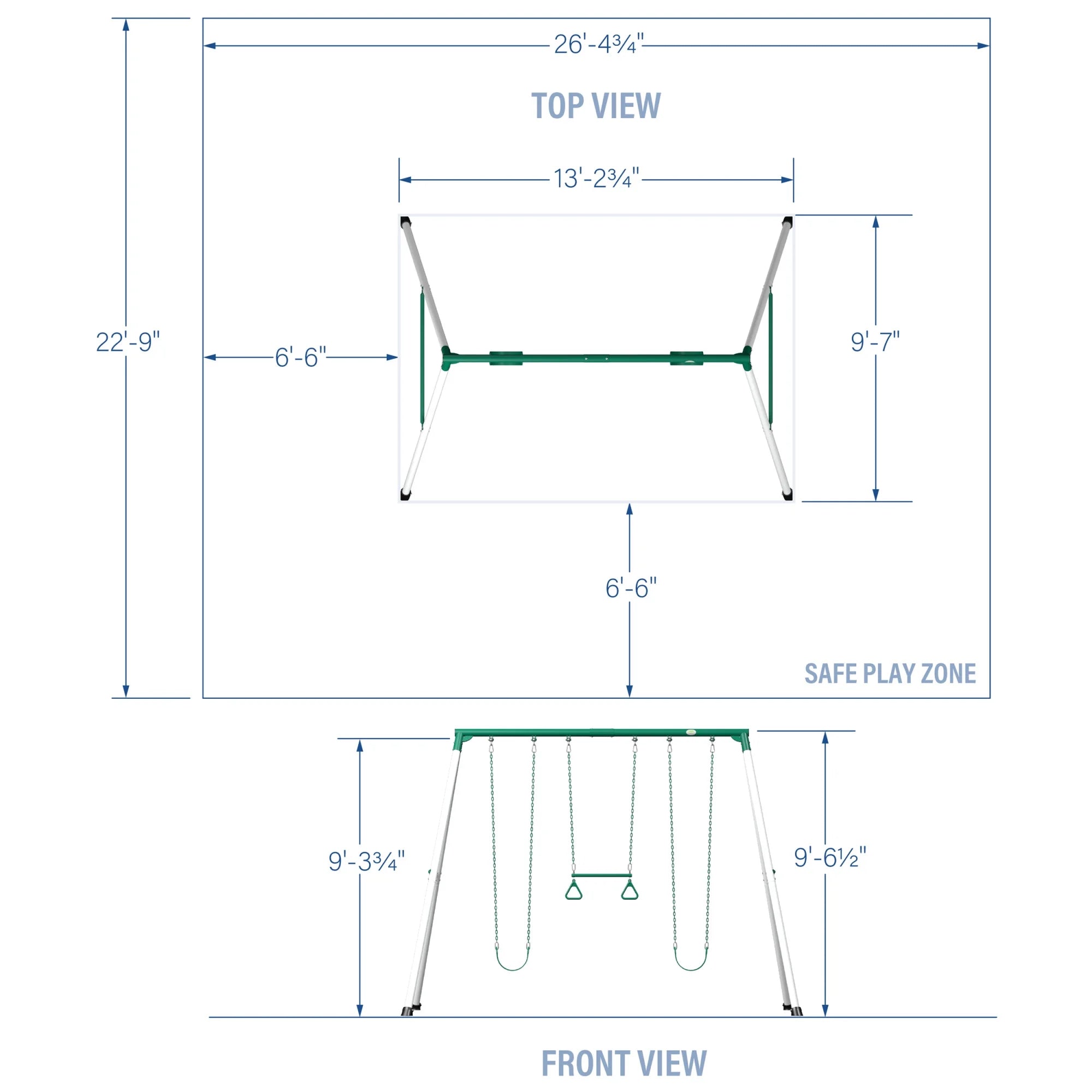 Balançoire robuste en forme de A Backyard Discovery Big Brutus 2025