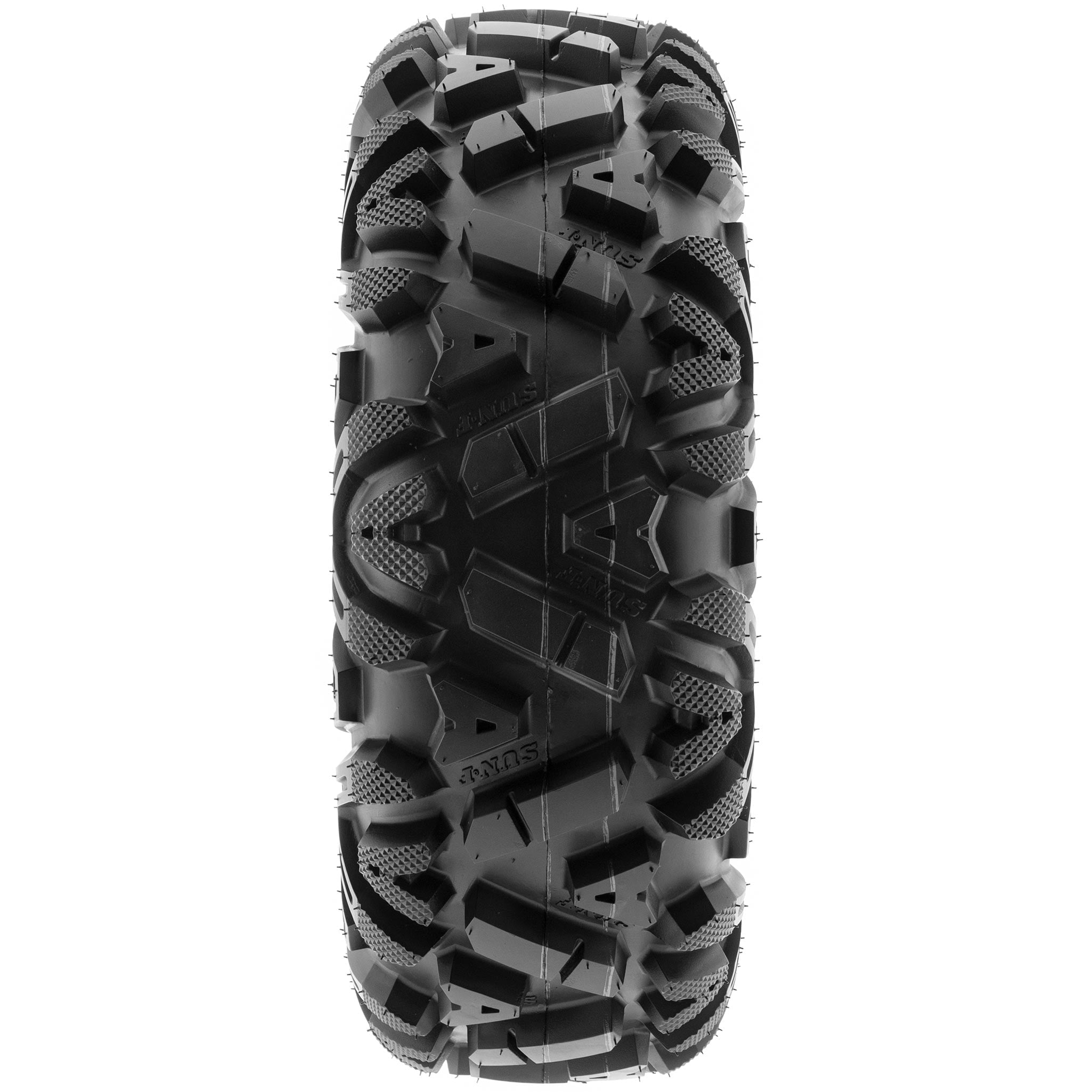 Pneus tout-terrain SunF 2025 pour VTT/SSV 25×8-12 et 25×10-12 (lot de 6) A033 | Ensemble complet de 4 pneus