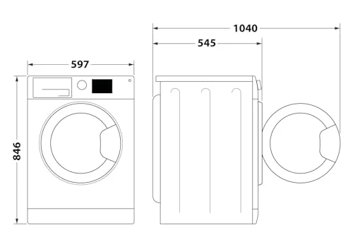 2025 Bauknecht BD 8D WWS Varmepumpetørretumbler / 8 kg / Energiklasse A++ / Precision Dry – intelligent tørring / Invertermotor / Slim – ekstra kompakt dybde på kun 46 cm / Tromlebelysning