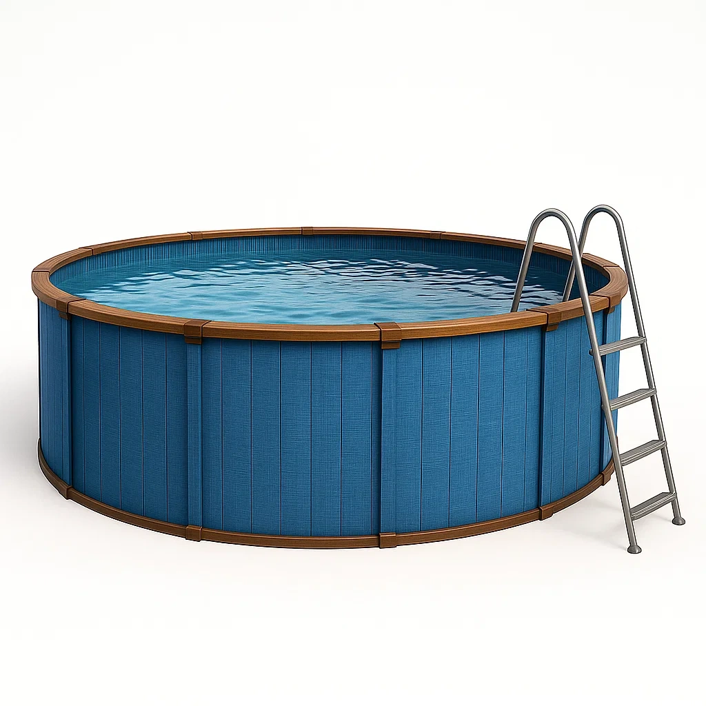 Piscine tubulaire ronde, diamètre 448 x 105 cm, avec filtre et échelle FphwATN289fW