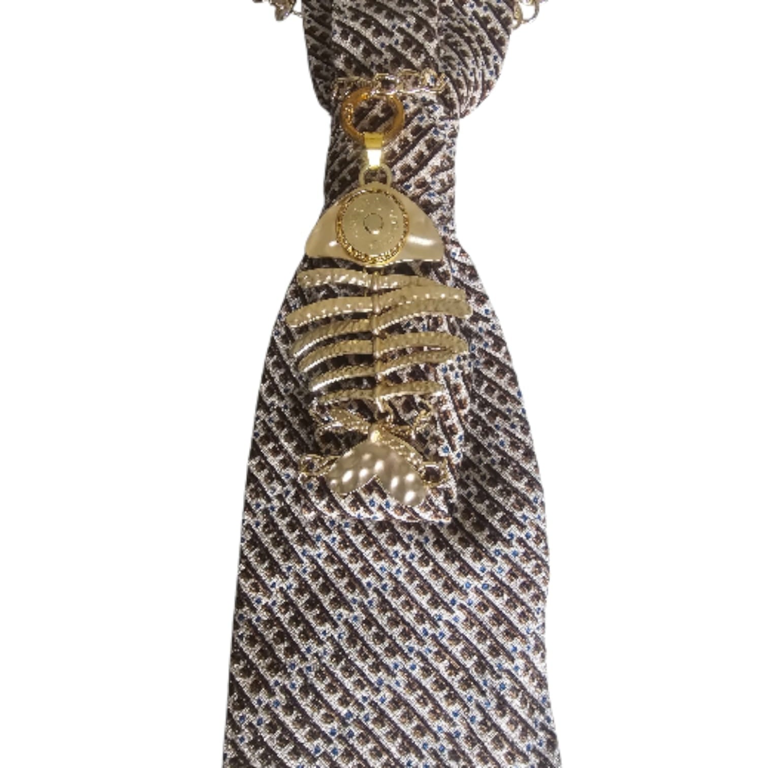 Fish Gold 4-in-1 Jeweled Tie