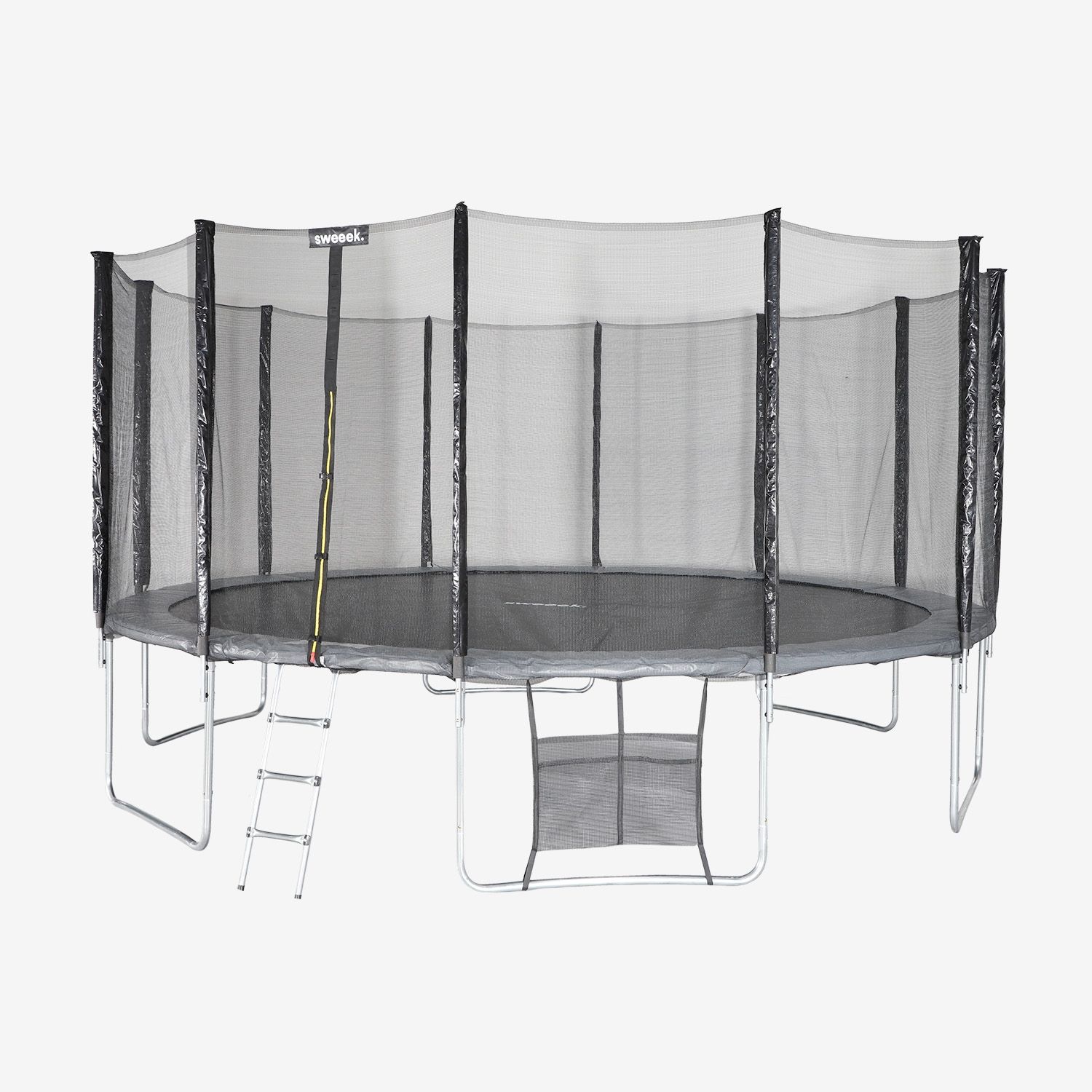 Trampolin mit Zubehörset, 490 cm, Grau