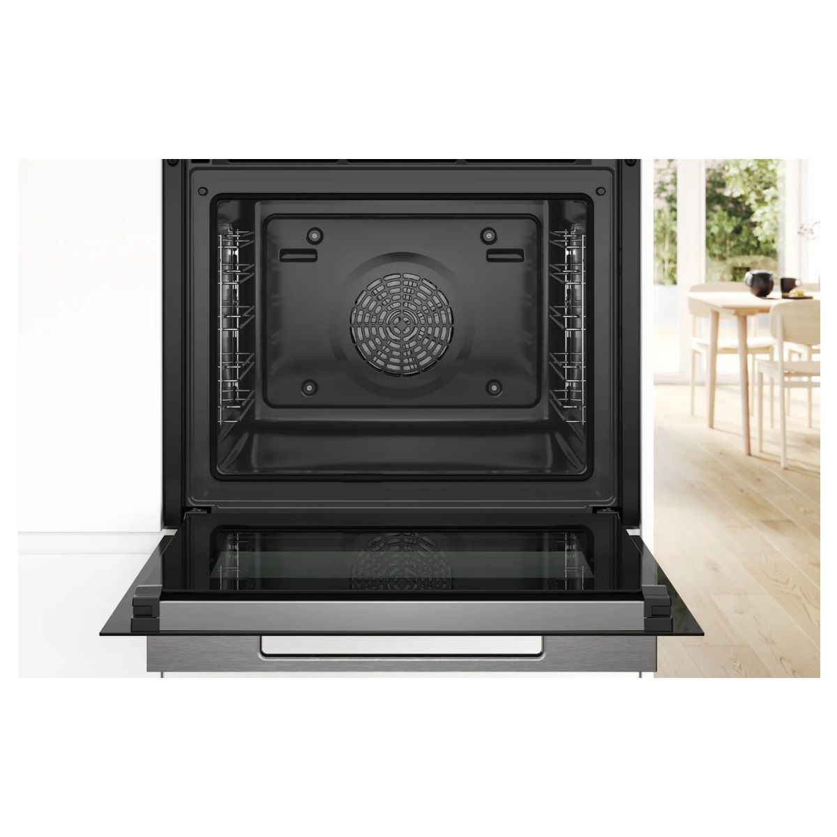 Bosch Einbau-Dampf-Kombibackofen 71 l 60 cm A+ Pyrolyse Schwarz - HRG7764B1