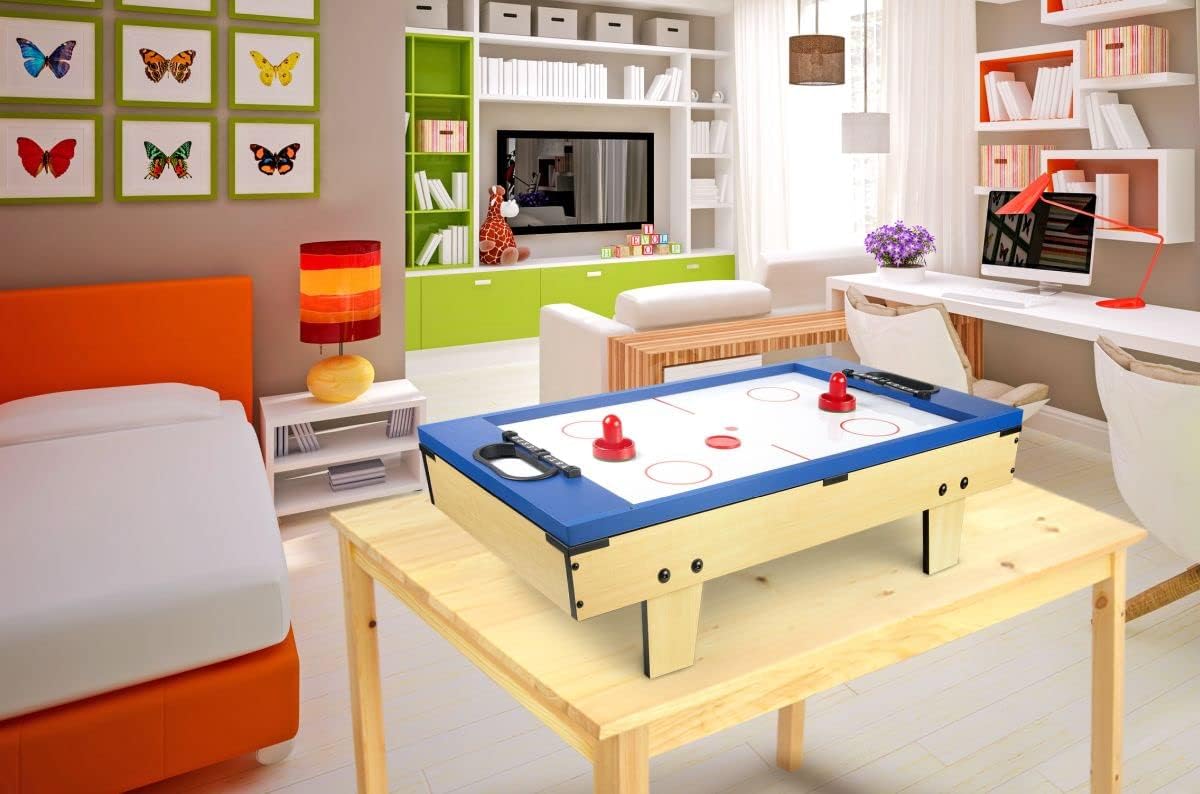 Leomark Spieltisch aus Holz für Kinder und Erwachsene | Spielspaß zu Hause oder auf Partys, Familienunterhaltung | Stabil, lehrreich und einfach aufzubauen