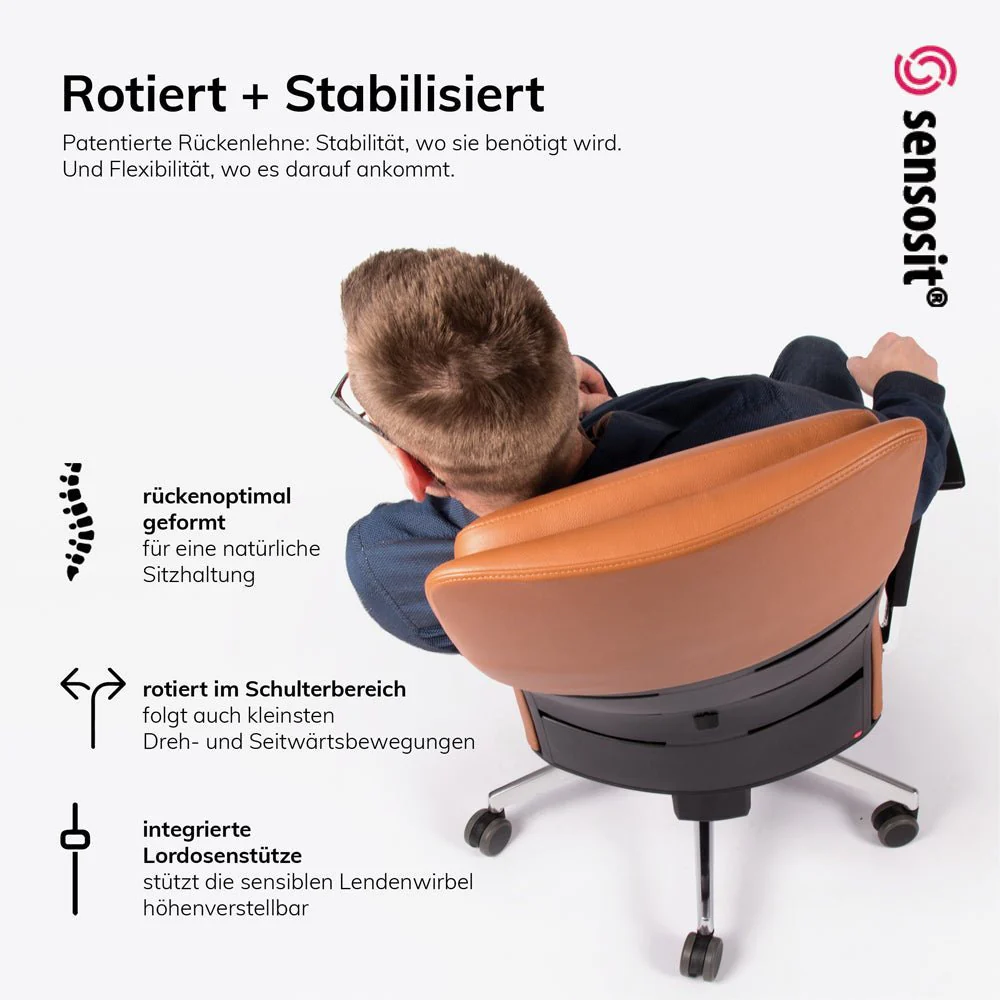 2025 Matrix MT14 Ergonomischer Chefsessel aus Echtleder – DER CHEFSESSEL für komfortables Arbeiten – Hergestellt in Deutschland – 30 Jahre Garantie
