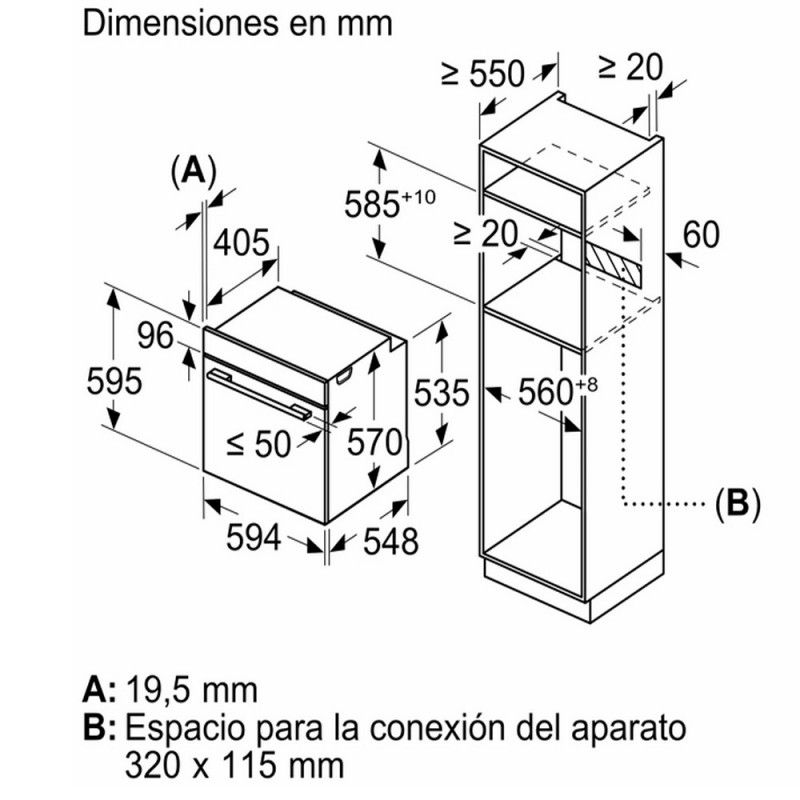 Balay 3ha4741x2 Inox Pyrolyse-Dampfofen