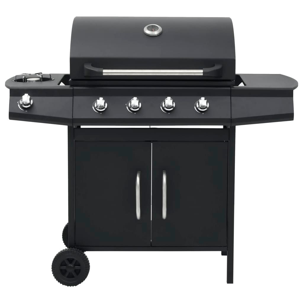 Vidaxl Gasgrill mit 4+1 Brennern, Schwarz