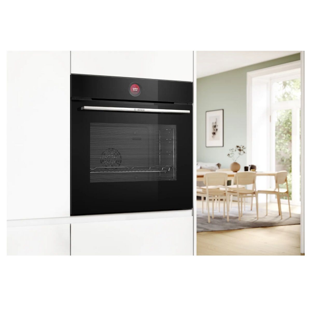 Bosch Einbau-Multifunktionsbackofen 71 l 60 cm A+ EcoClean Schwarz - HBG7541B1