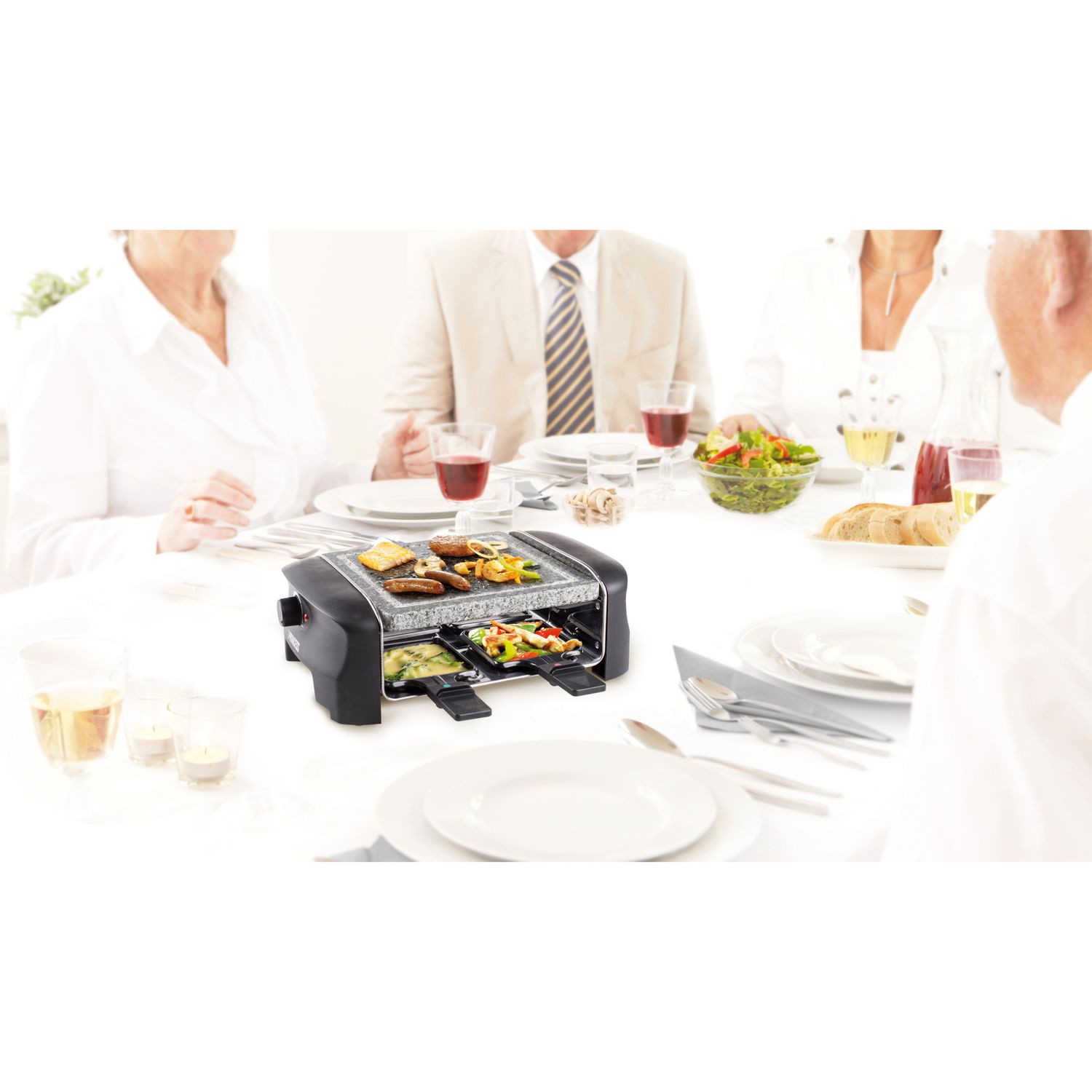 Princess 162810 Raclette 4 Steingrill Party