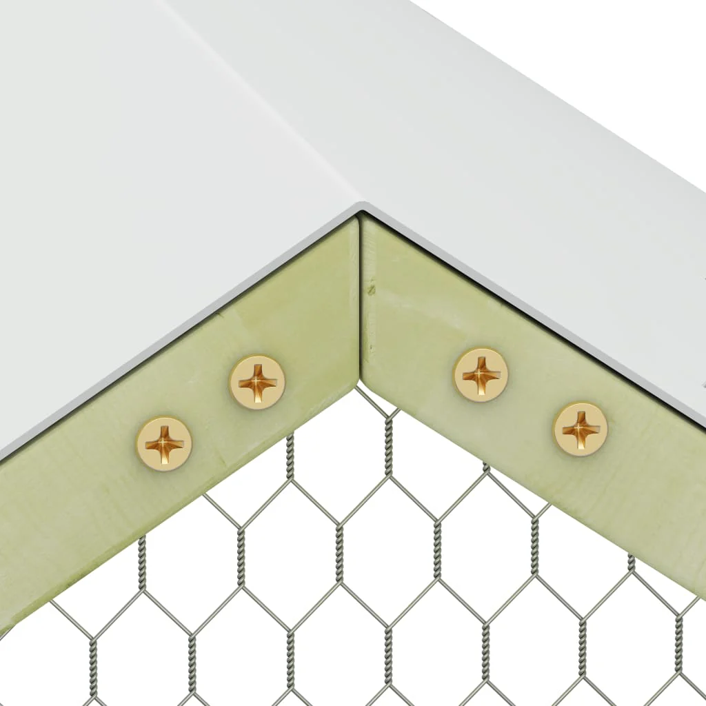 Hühnerstall für den Außenbereich 2025, 6 x 1,5 x 2 m – Sicheres, imprägniertes Holzgehege für Vögel und Kleintiere