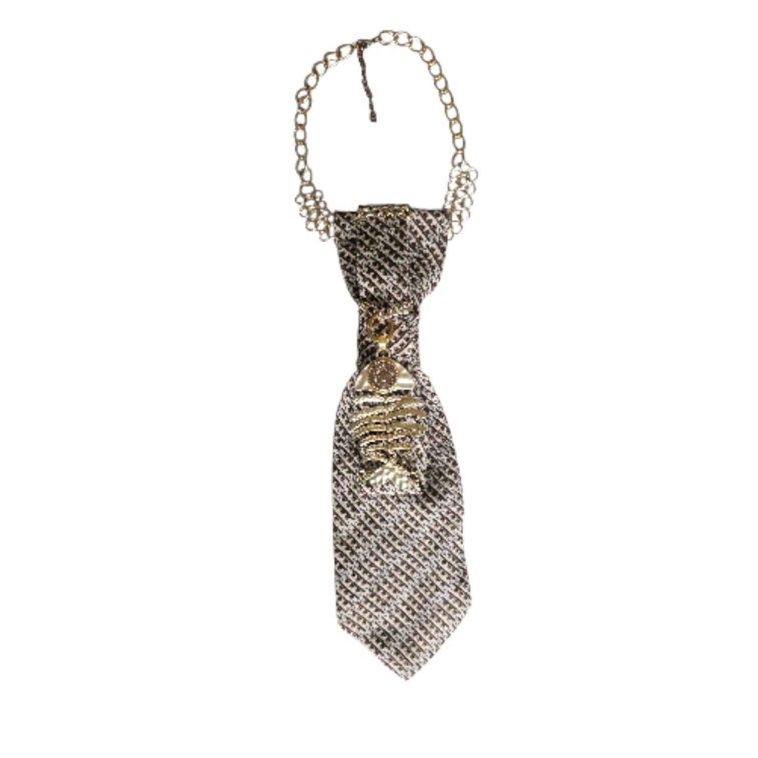 Fish Gold 4-in-1 Jeweled Tie