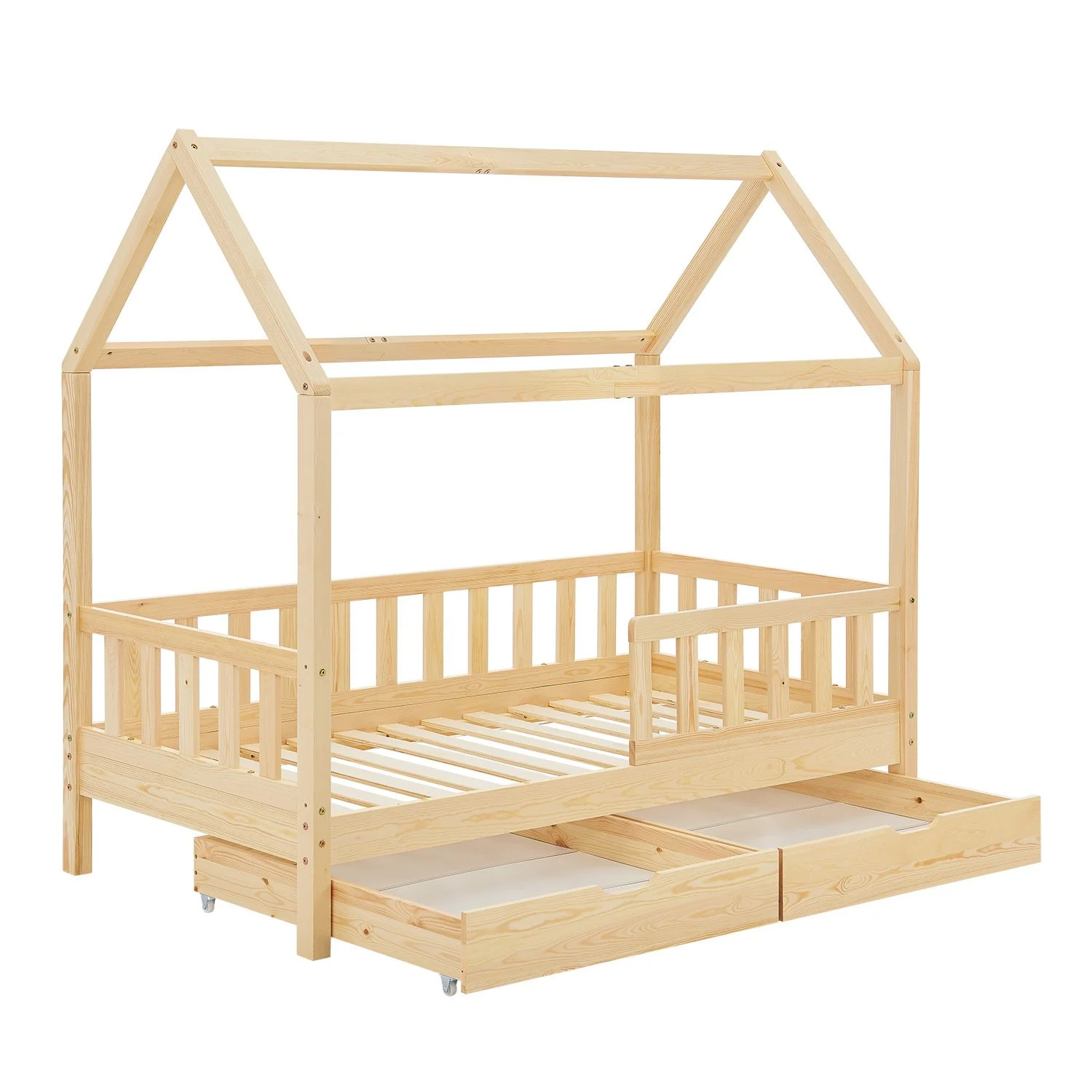 Lit enfant Marli 2025, 90 x 200 cm, avec tiroirs de rangement