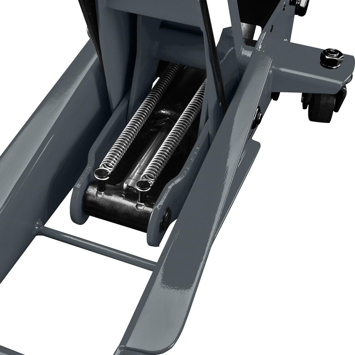 Cric hydraulique de sol PITTSBURGH 3 tonnes avec pompe rapide (2025). Gris ardoise.