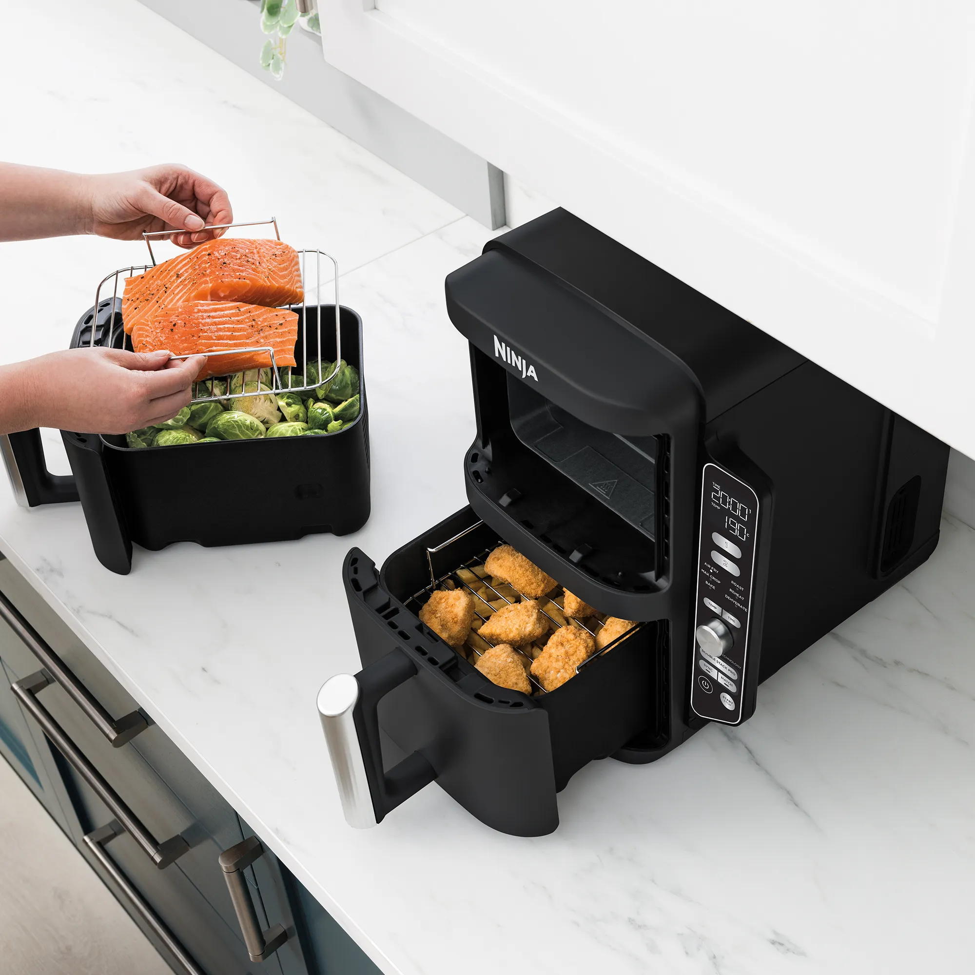 2025 Ninja DoubleStack™ XXXL 9,5L airfryer med 2 skuffer