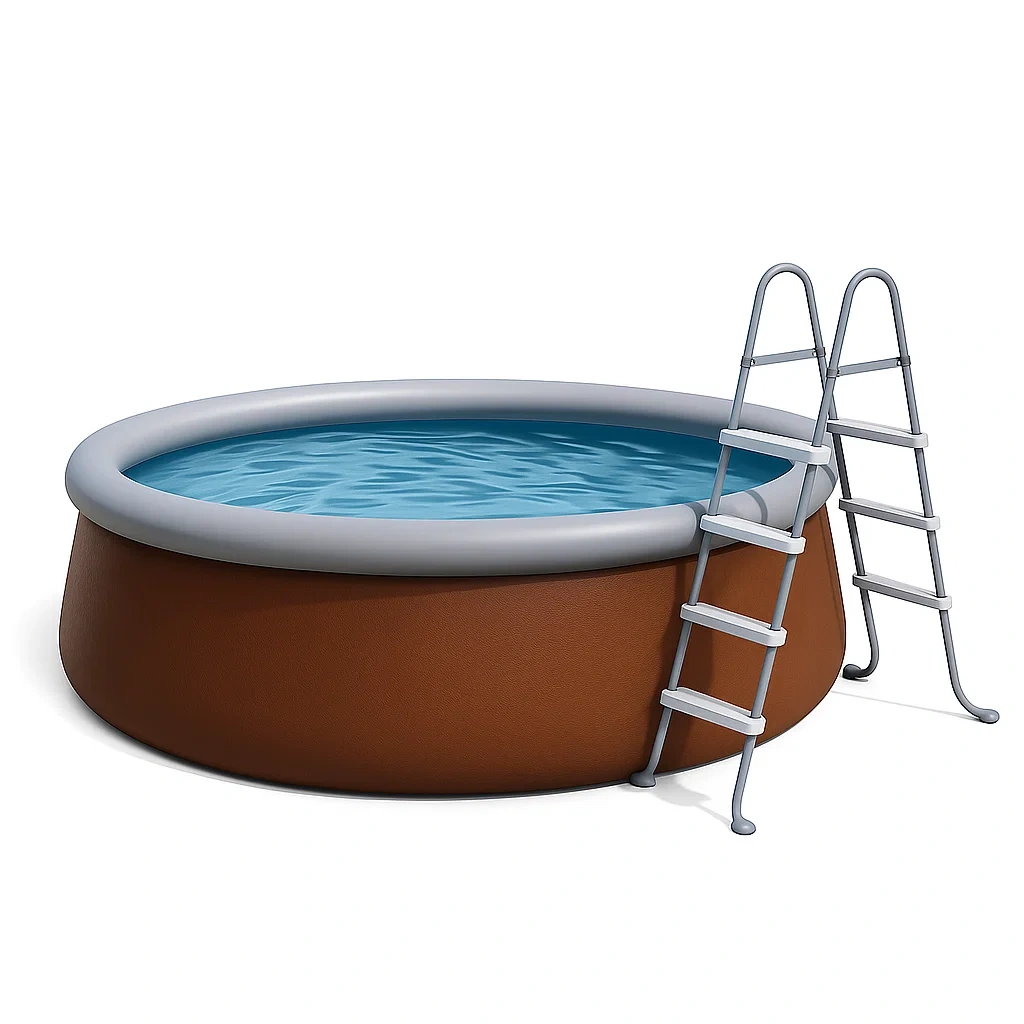 Piscine gonflable autoportante 305 x 305 x 76 cm marron/gris s JfSZAxbJ18XS