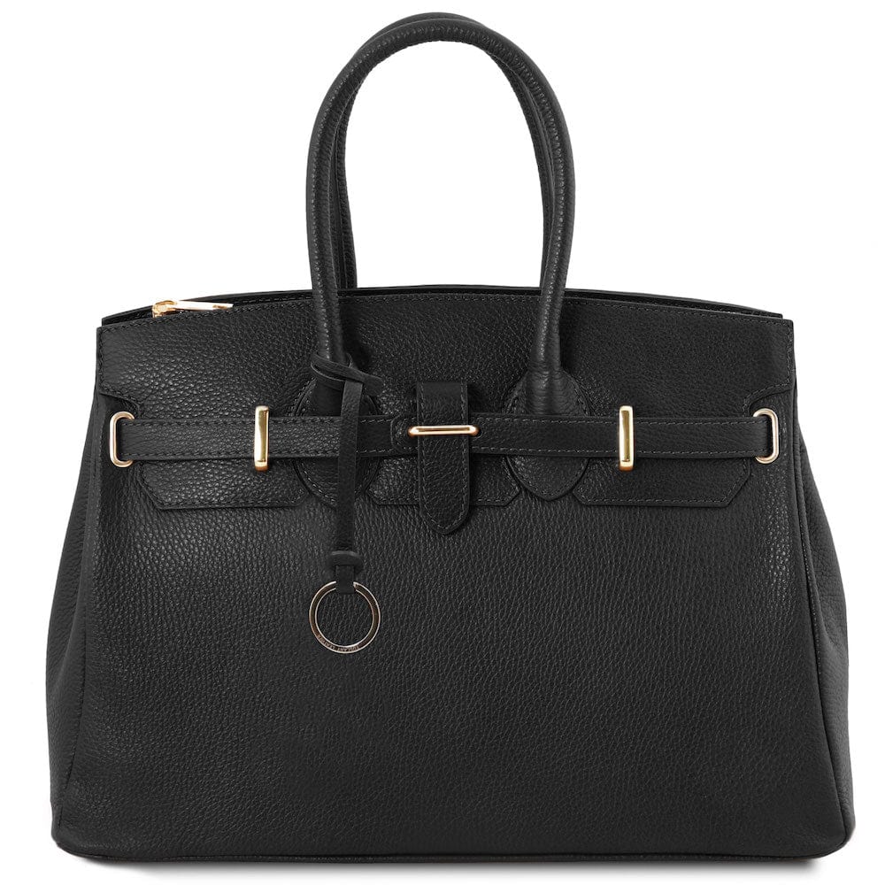 TL Bag - Leather handbag with golden hardware | TL141529