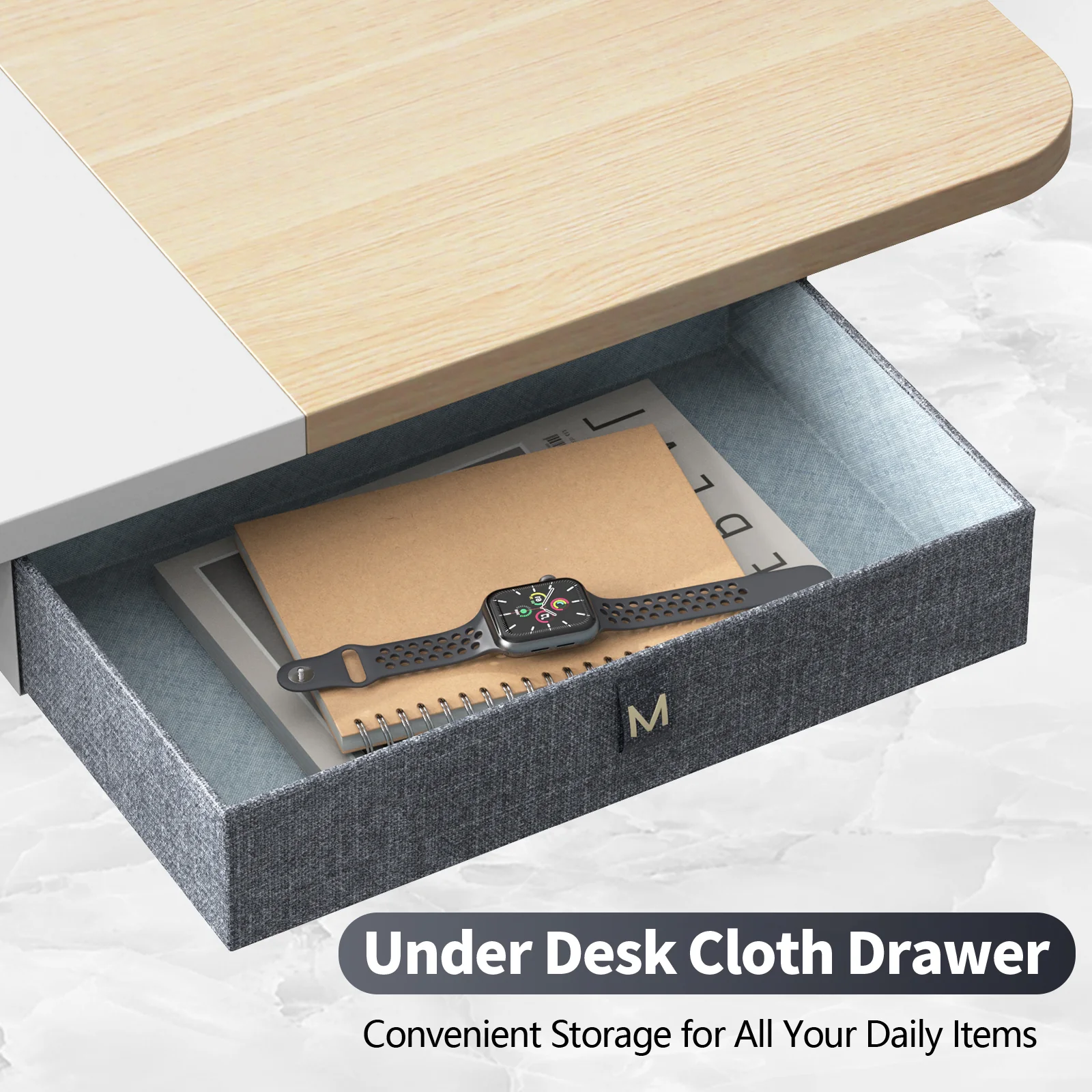 Maidesite M2 höhenverstellbarer elektrischer Schreibtisch, 140 x 71 cm, mit Zubehörset für das Homeoffice