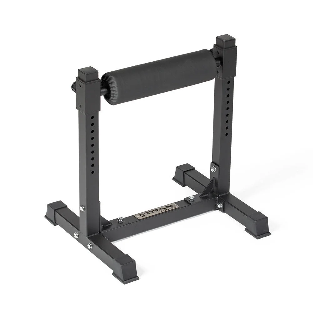 Titan Fitness squatrulle til ét ben. En selvstændig træningsmaskine, der er specielt designet til underkrops- og bulgarske split squats.