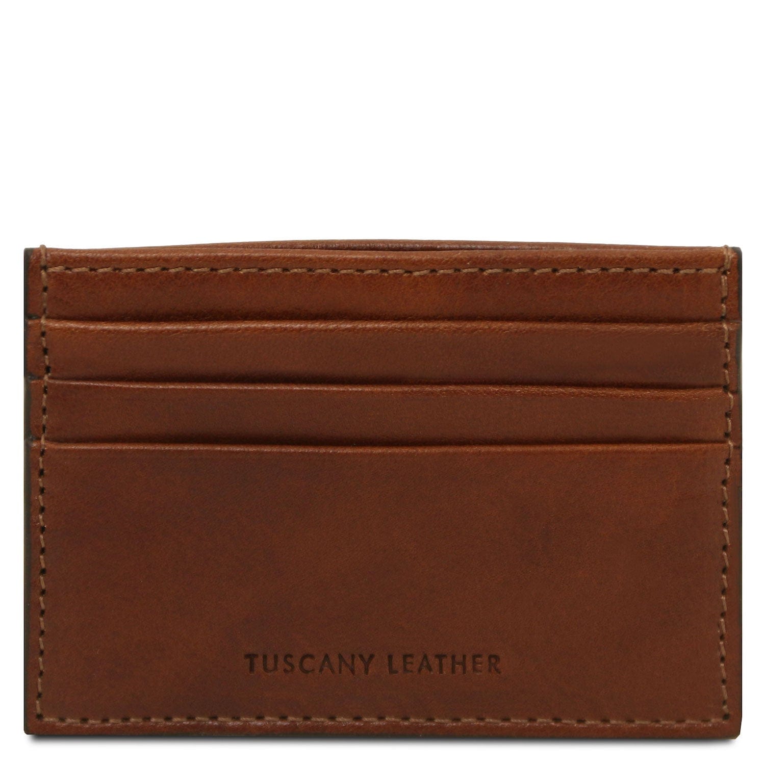 Leather card holder - 6 cards, smooth full-grain leather | TL142471