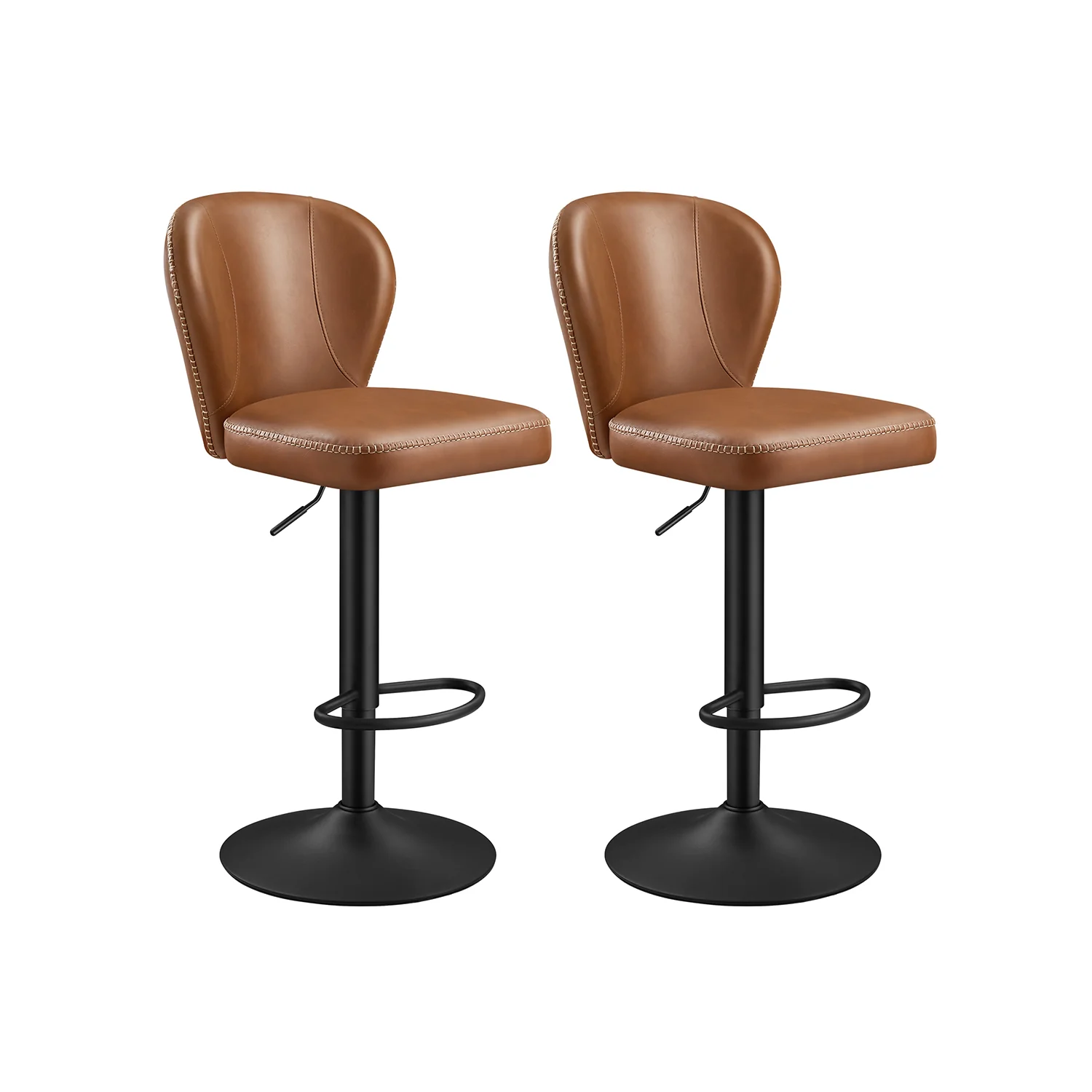 EKHO Kollektion - Sæt med 2 360° drejelige barstole