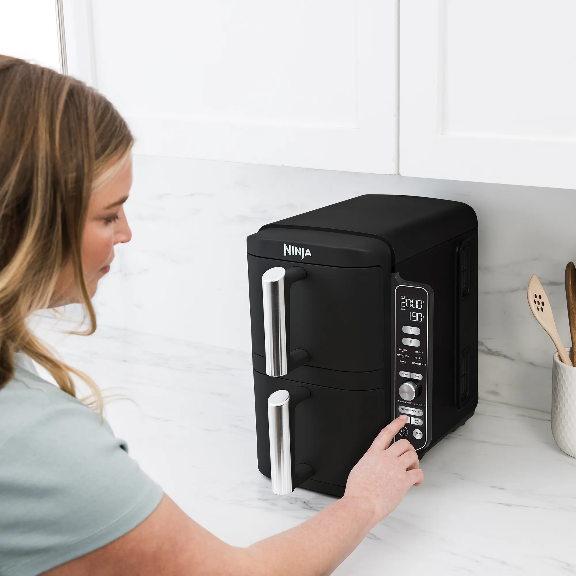 2025 Ninja DoubleStack™ XXXL 9,5L airfryer med 2 skuffer