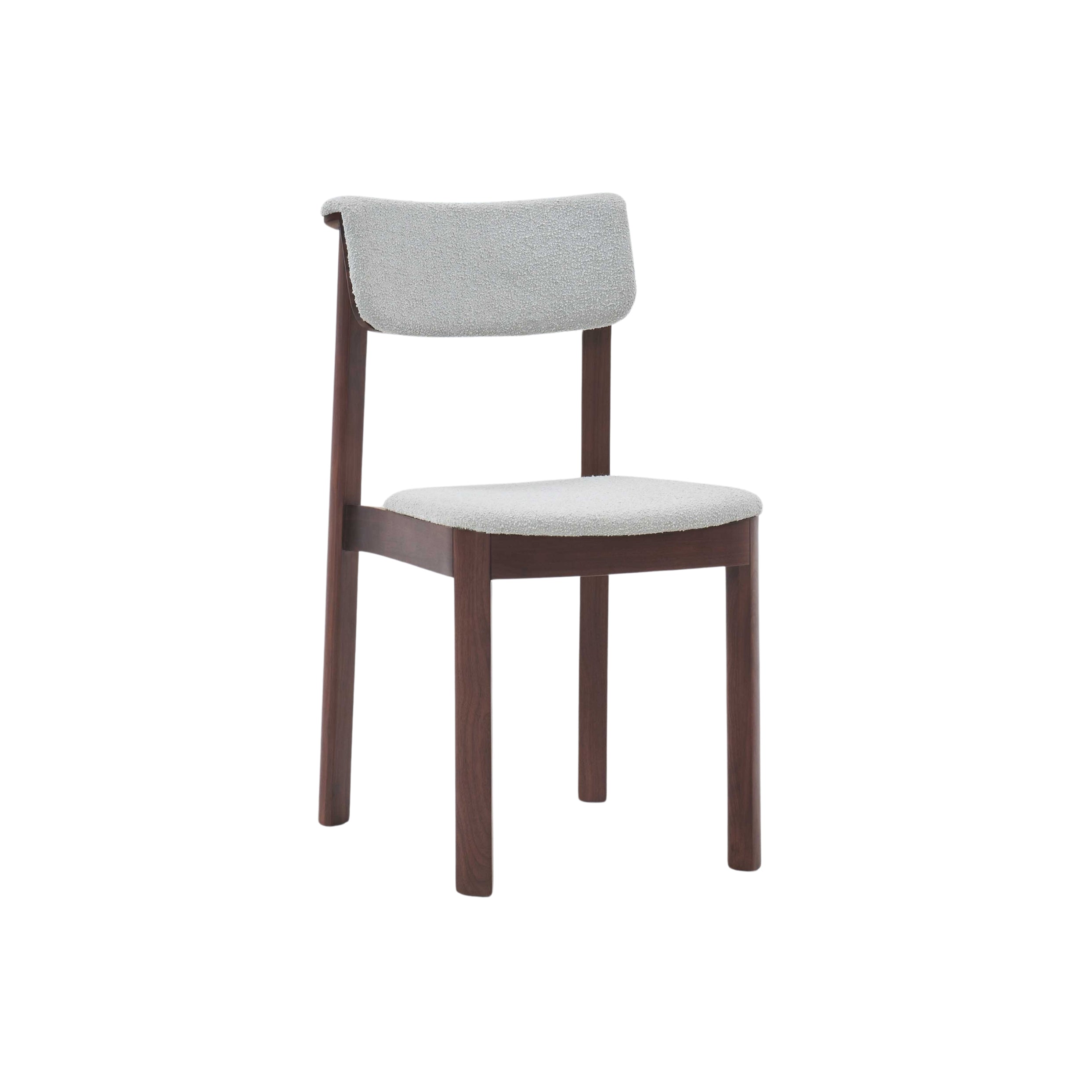 Silla de comedor Noki | Roble espresso con tela