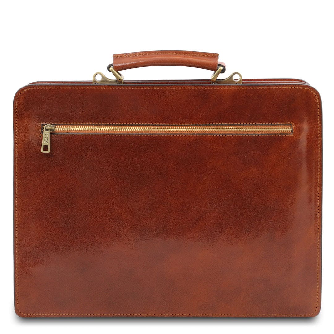Venezia - 2 compartment leather briefcase | TL141268