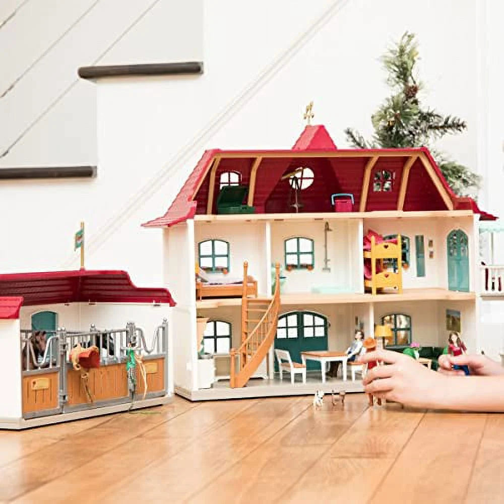 Schleich – Horse Club 2025: Landhaus und Stall am See mit Zubehör. 192 Teile.