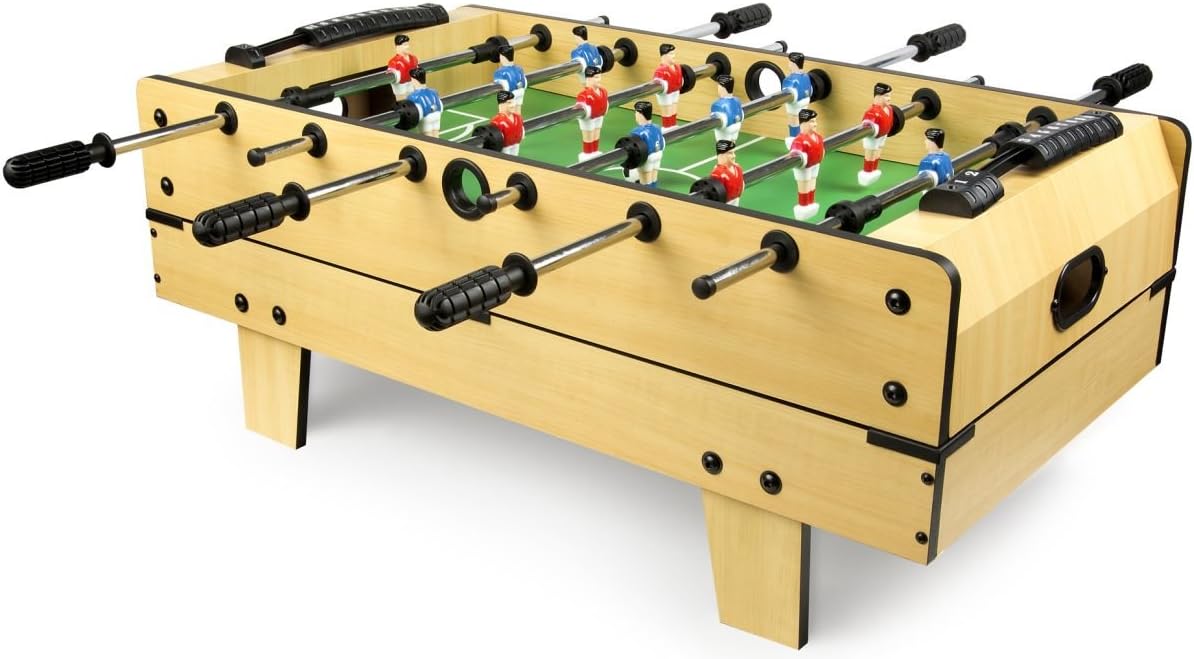 Leomark Spieltisch aus Holz für Kinder und Erwachsene | Spielspaß zu Hause oder auf Partys, Familienunterhaltung | Stabil, lehrreich und einfach aufzubauen