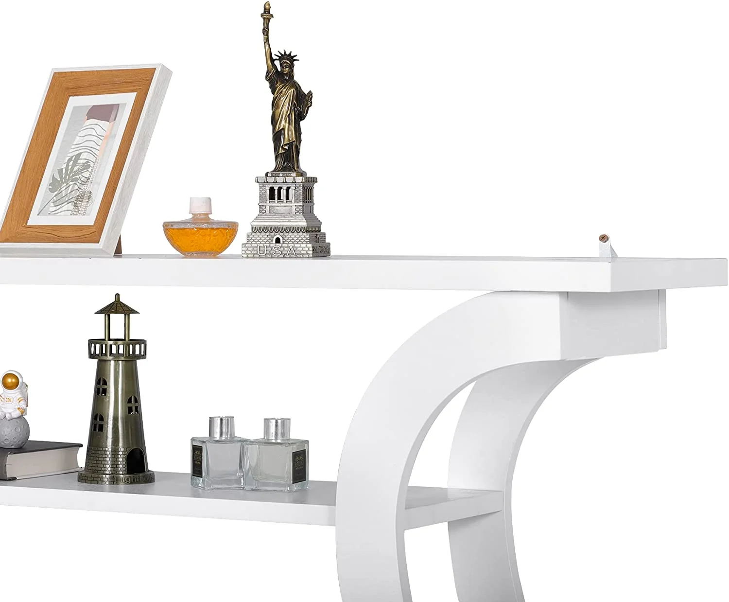 Konsolentisch 2025 Weiß, 3-stufig – Eingangsbereich, Wohnzimmer, Flur, hinter dem Sofa