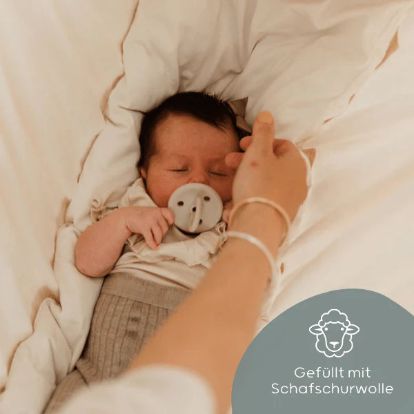 Matratze aus reiner Schurwolle für ein Federkernbett