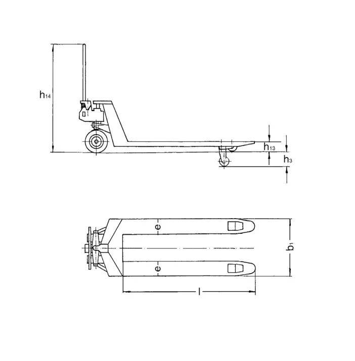 2025 Pfaff HU 20-115 VATP manuel palleløfter i rustfrit stål