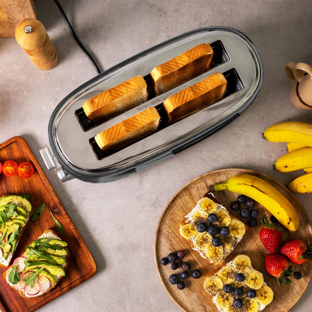 Toast&Taste 1600 Retro Dobbelt Rustfrit Stål